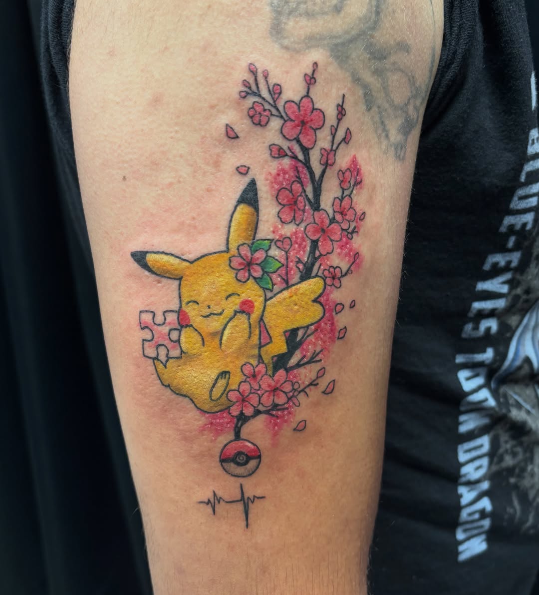 Tattoo by @khriss0301 — watercolor, anime