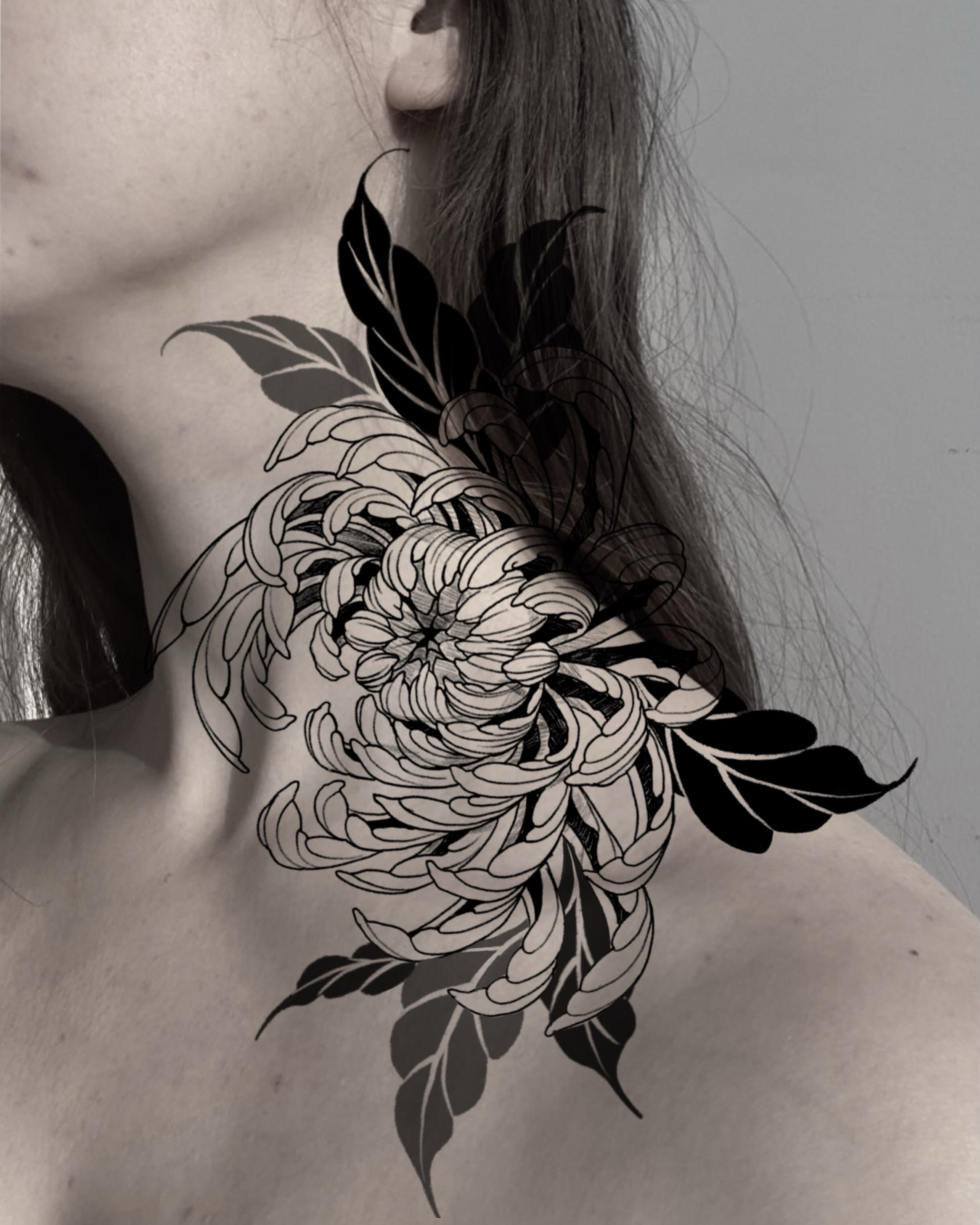 Tattoo by @meongtatt — black_and_grey