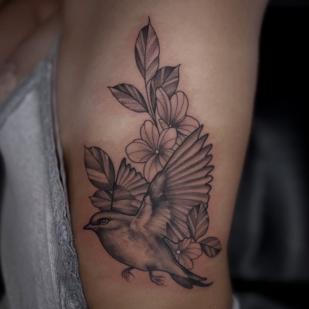 Tattoo by @loco_livin — black_and_grey, realism