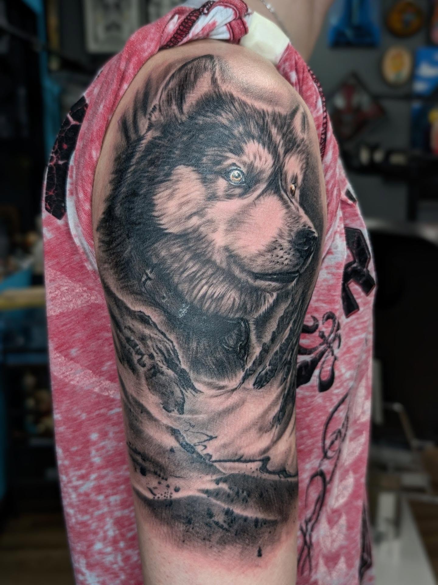 Tattoo by @hew_hoff — realism, black_and_grey