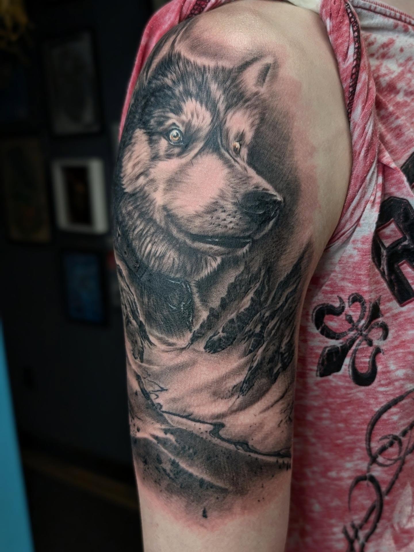 Tattoo by @hew_hoff — realism, black_and_grey
