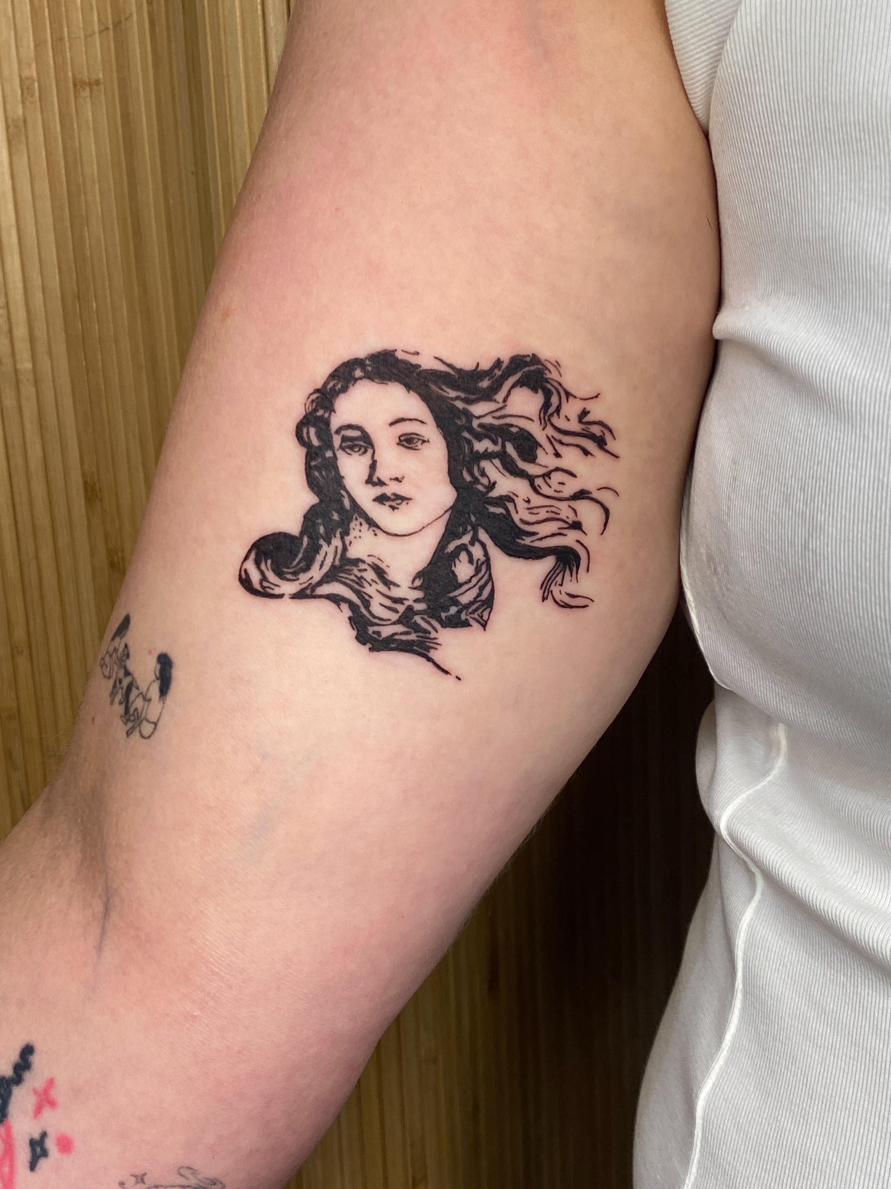 Tattoo by @spitfiregorltattoos — black_and_grey