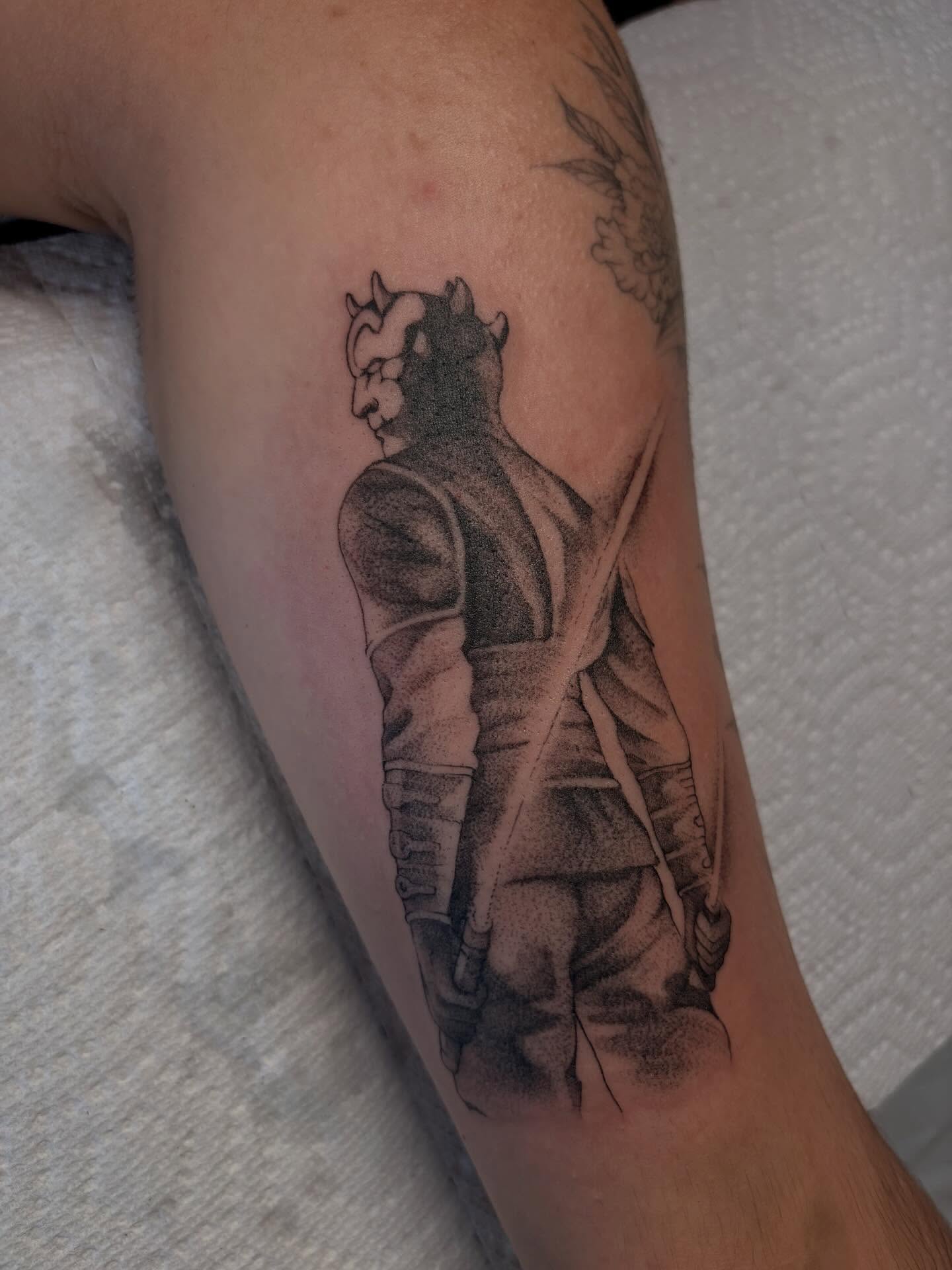 Tattoo by @rubytiiger — dotwork