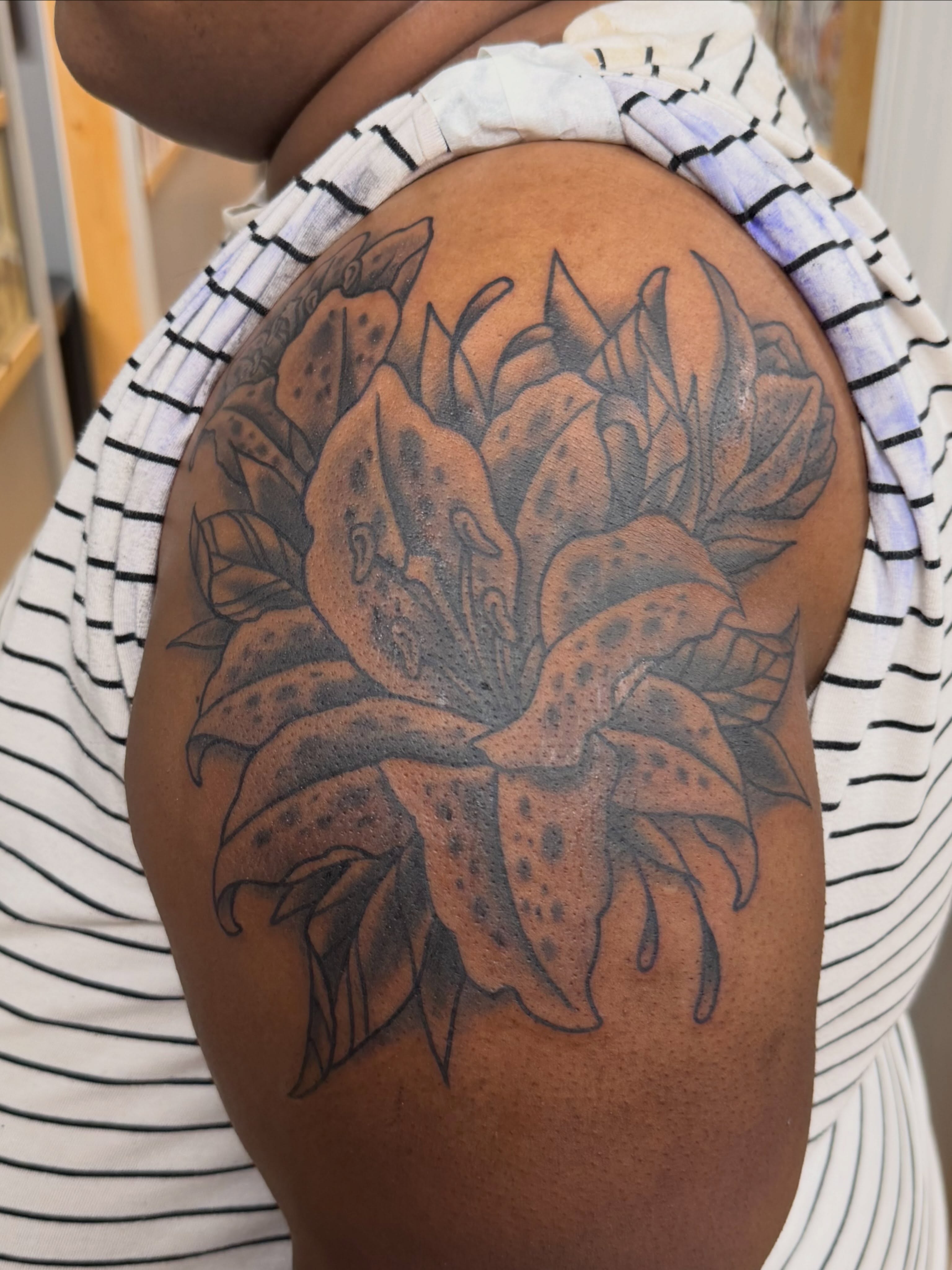 Tattoo by @almostmiketattoos_ — black_and_grey