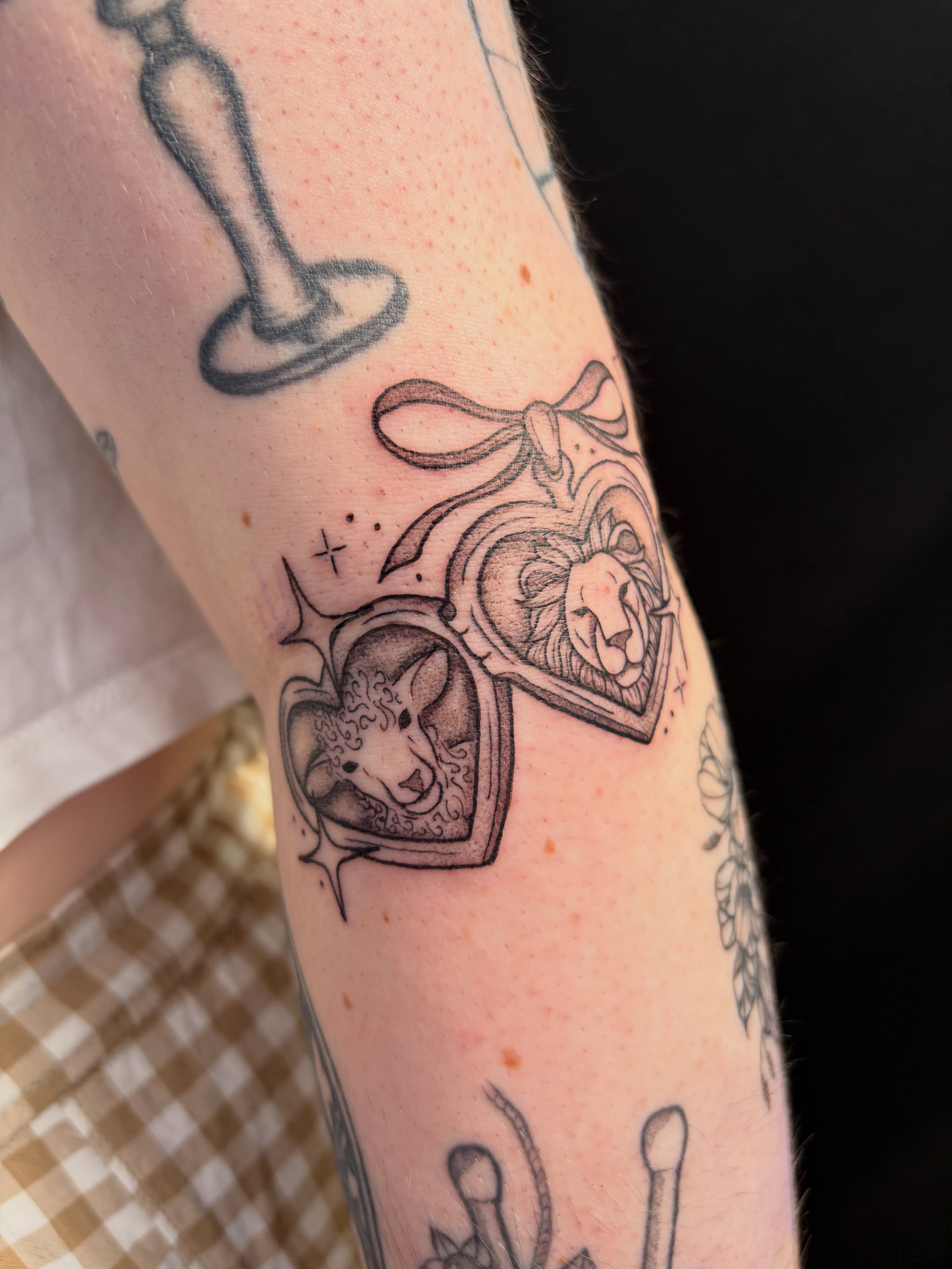 Tattoo by @poppyoliviatattoo — black_and_grey