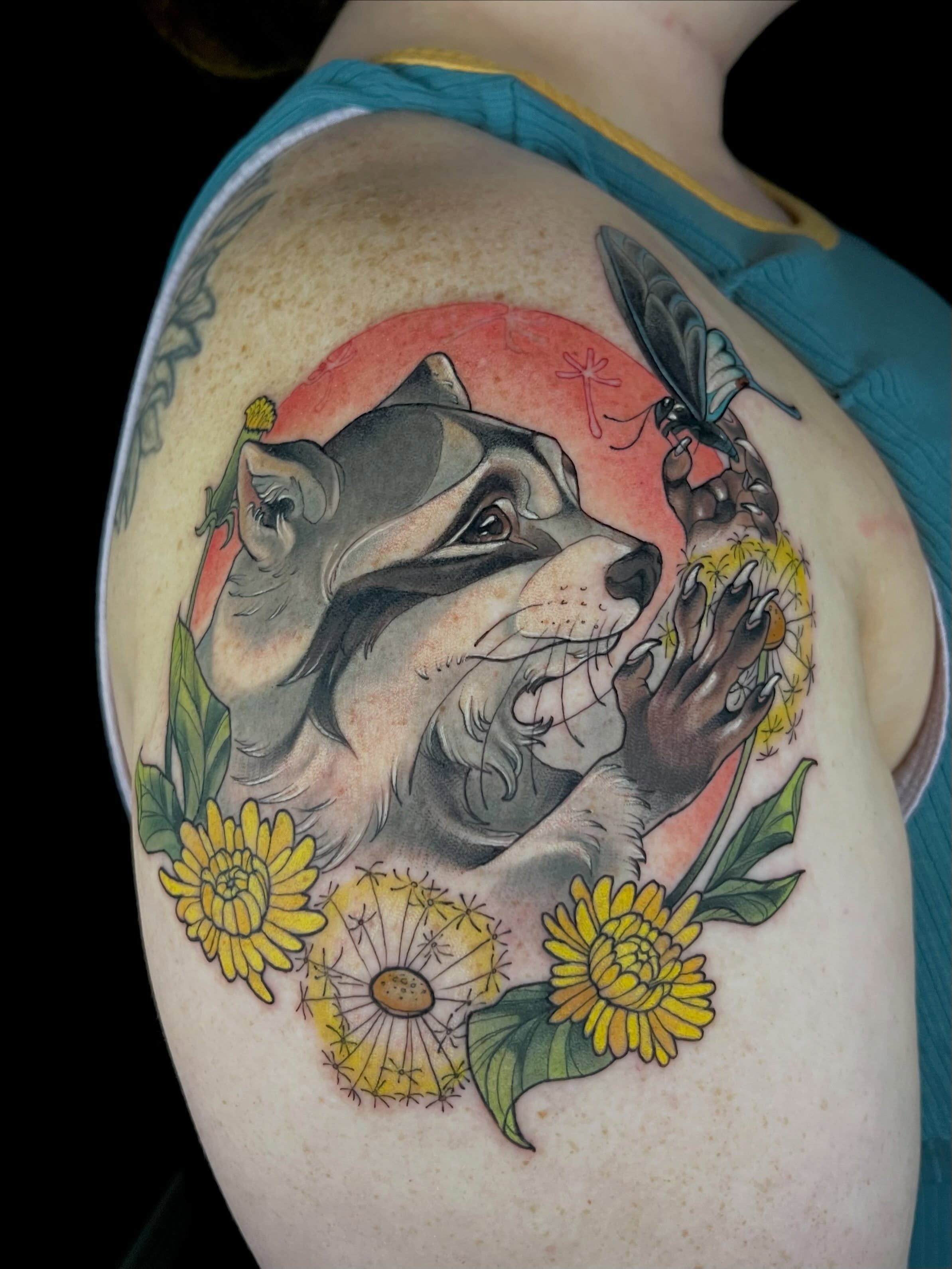 Tattoo by @cashewwws — realism, dotwork