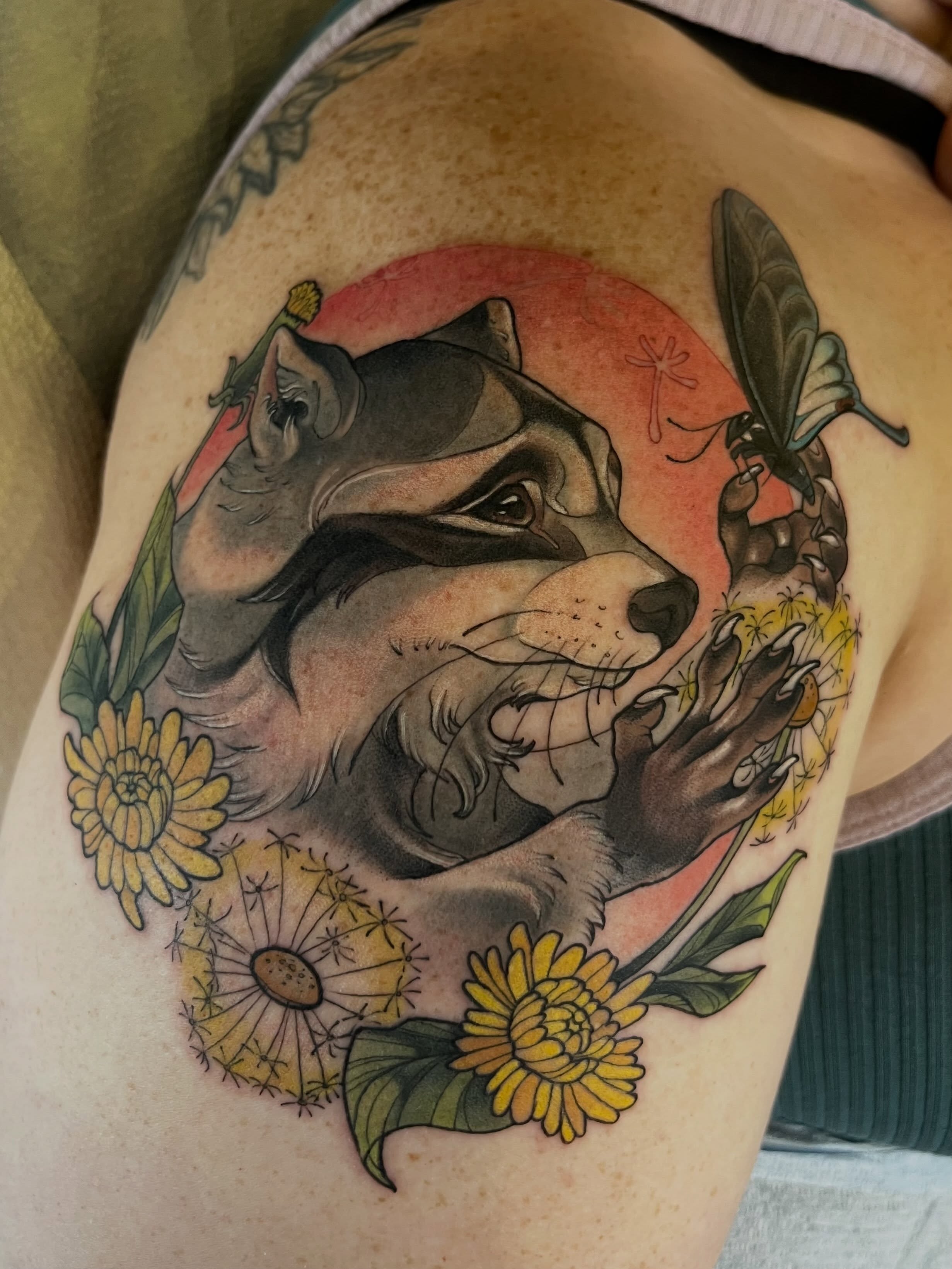 Tattoo by @cashewwws — realism, dotwork