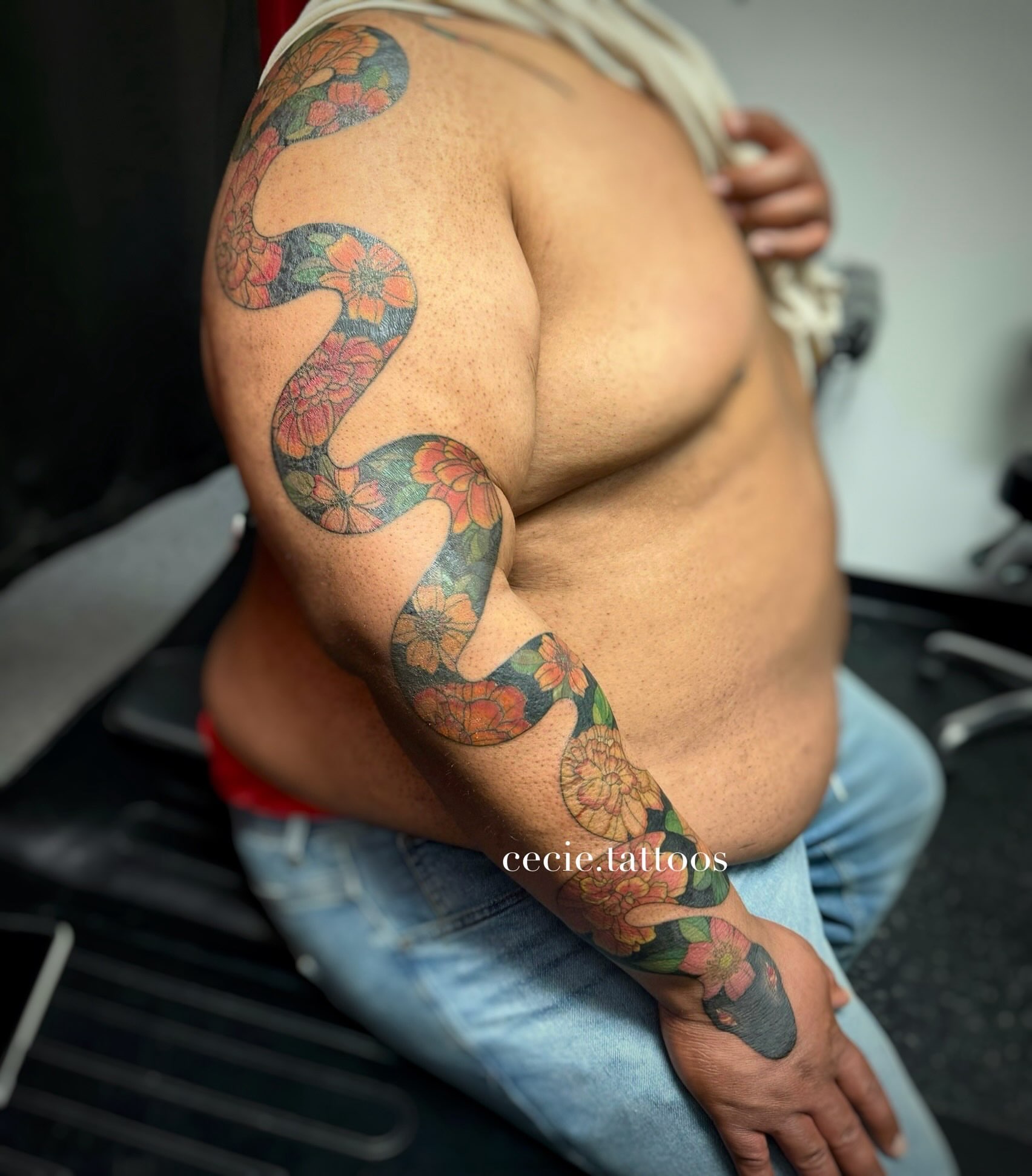 Tattoo by @cecie.tattoos — new_school, dotwork