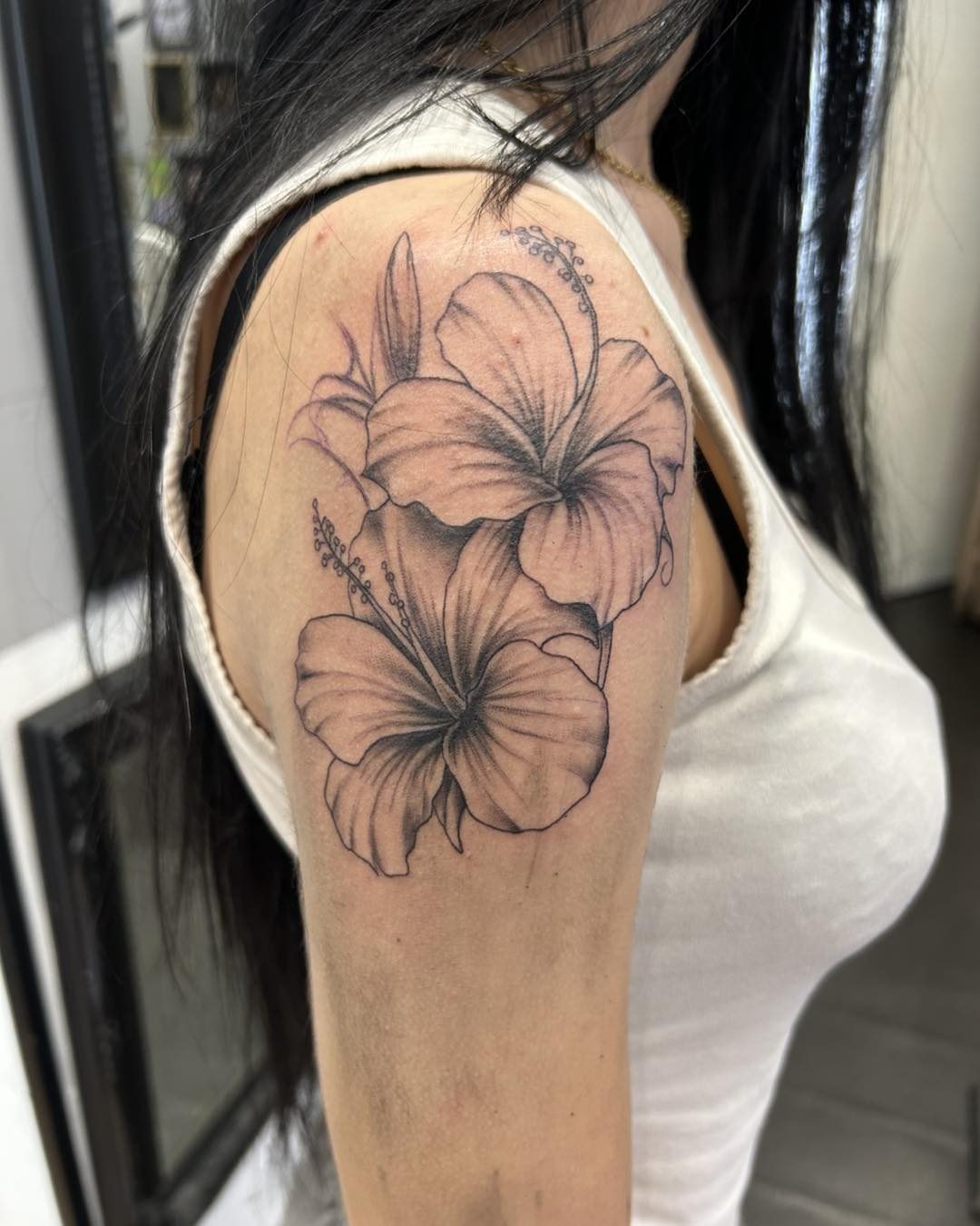 Tattoo by @darren_room5_spencer — black_and_grey