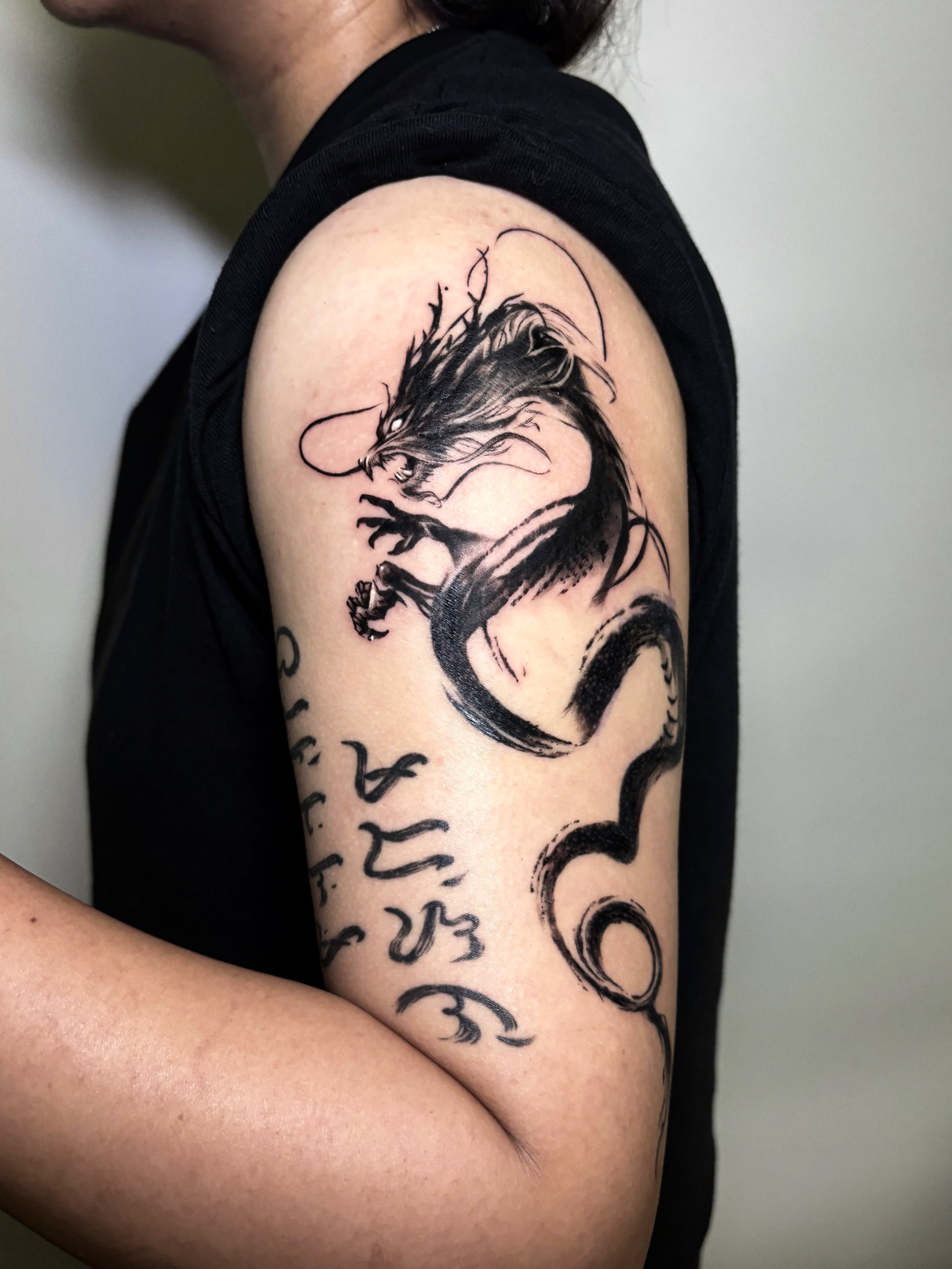 Tattoo by @seoulful_inc — black_and_grey