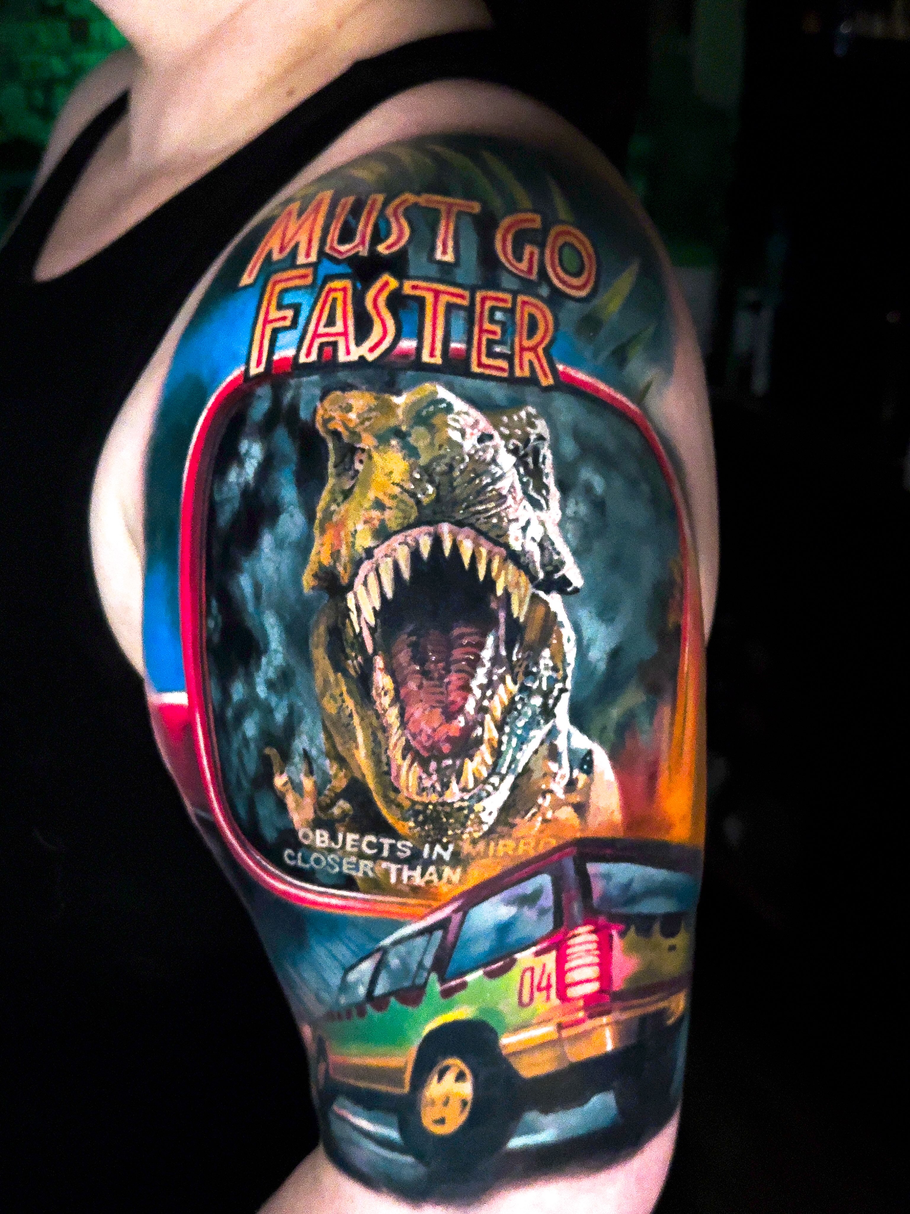 Tattoo by @tattoosbytravis — realism, dark_realism