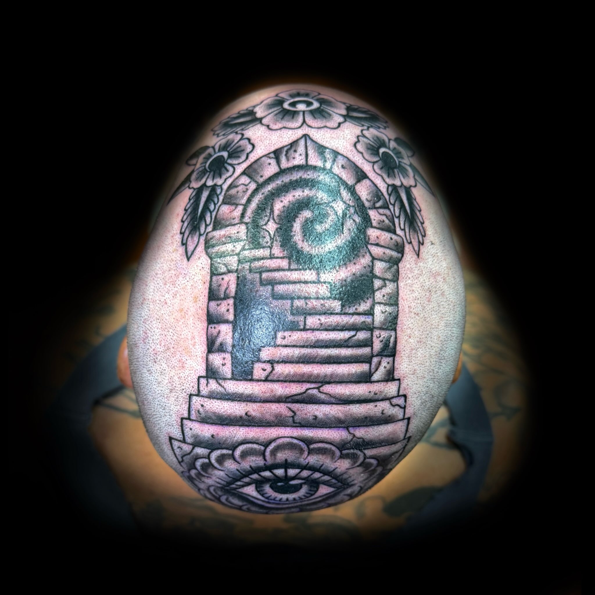 Tattoo by @meghanschader โ neo_traditional, dotwork