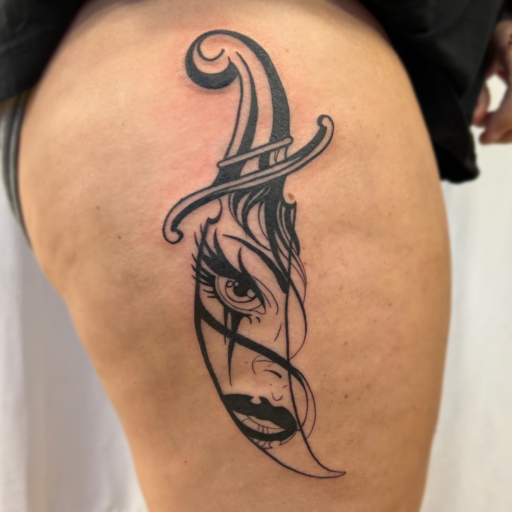 Tattoo by @chloe.mari_ink — black_and_grey