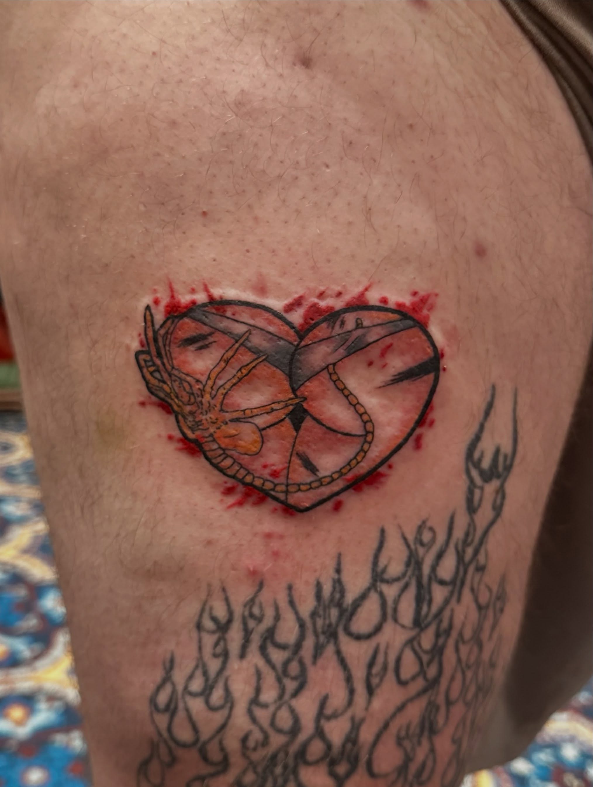 Tattoo by @ladyparaffin — neo_traditional, dotwork