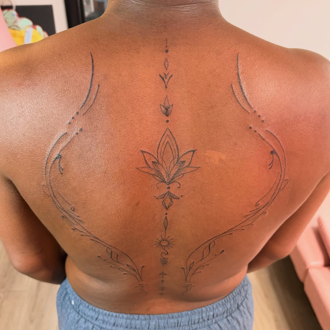 Tattoo by @bossladyphe1 — dotwork, geometric