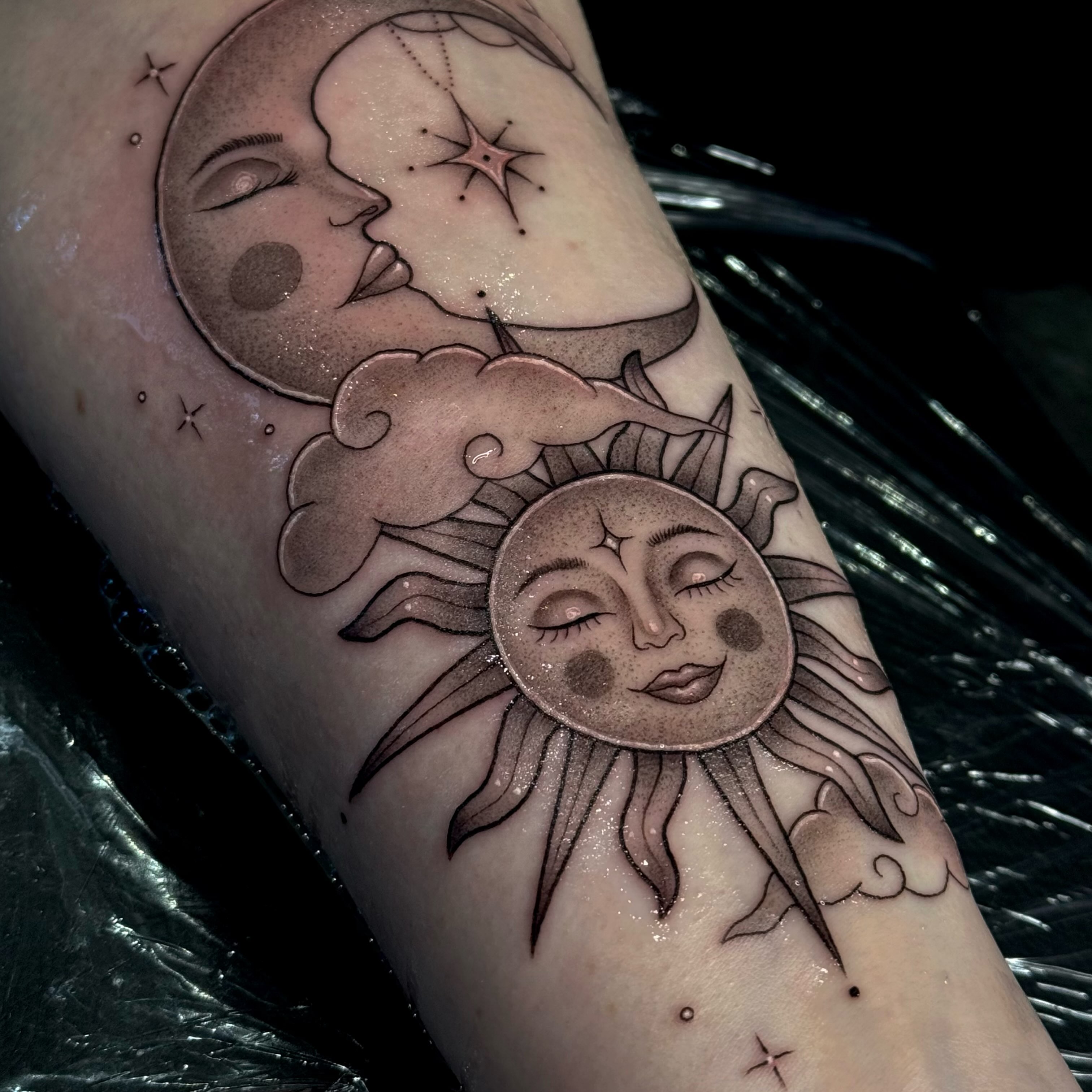 Tattoo by @inkbyleah_ — dotwork, realism