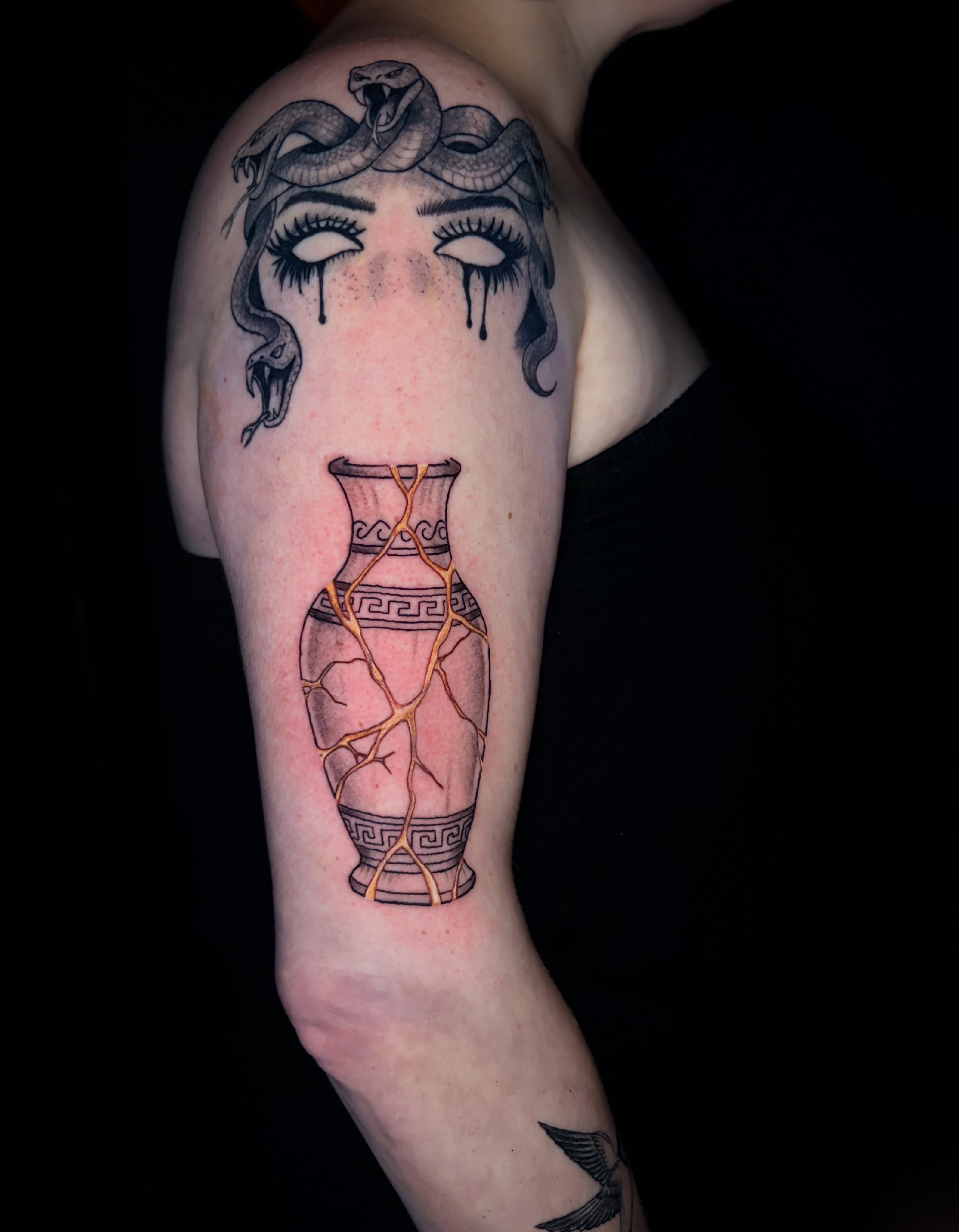 Tattoo by @inclusiveink_fran — realism, dark_realism