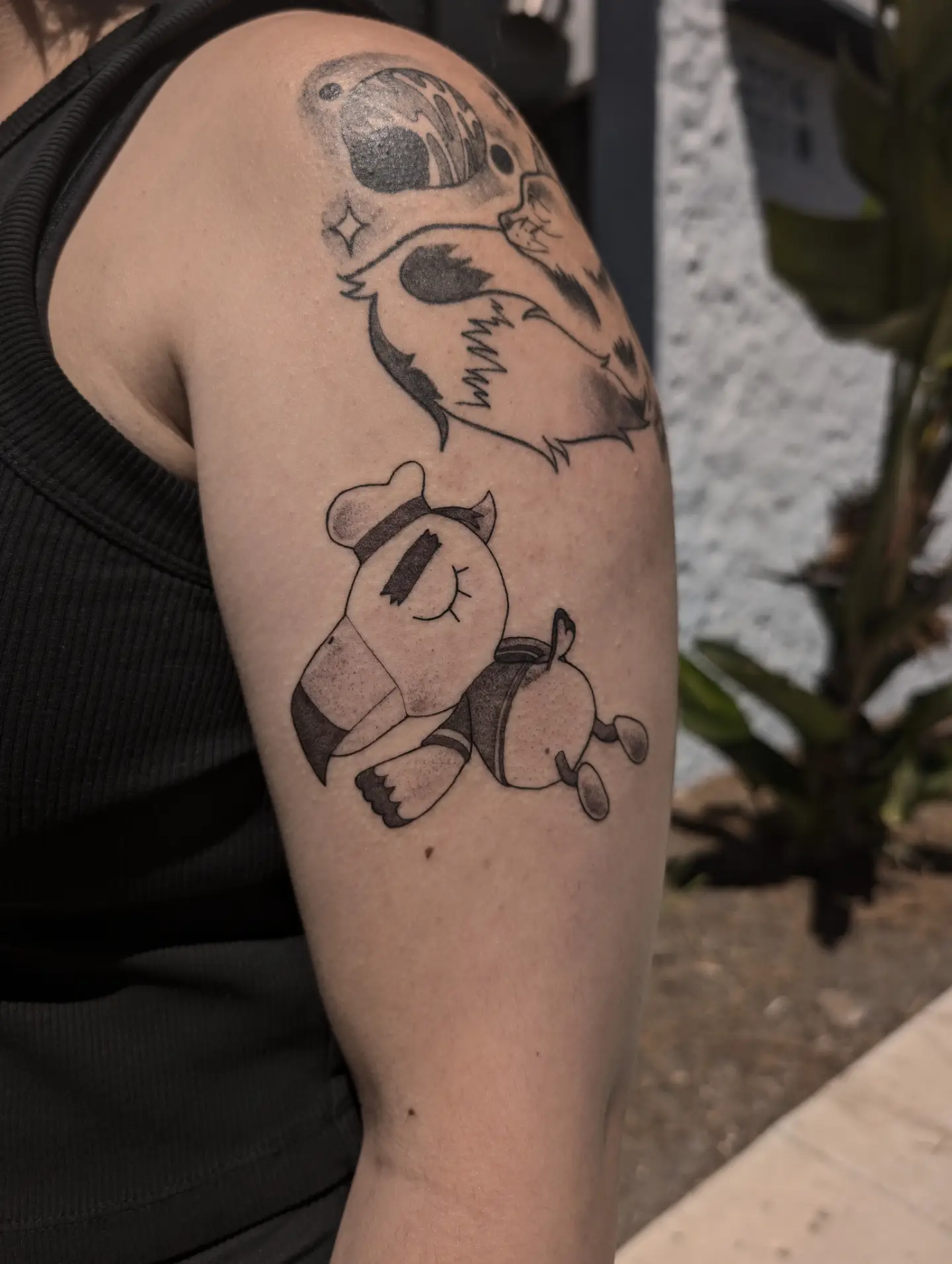 Tattoo by @matchashojo — black_and_grey