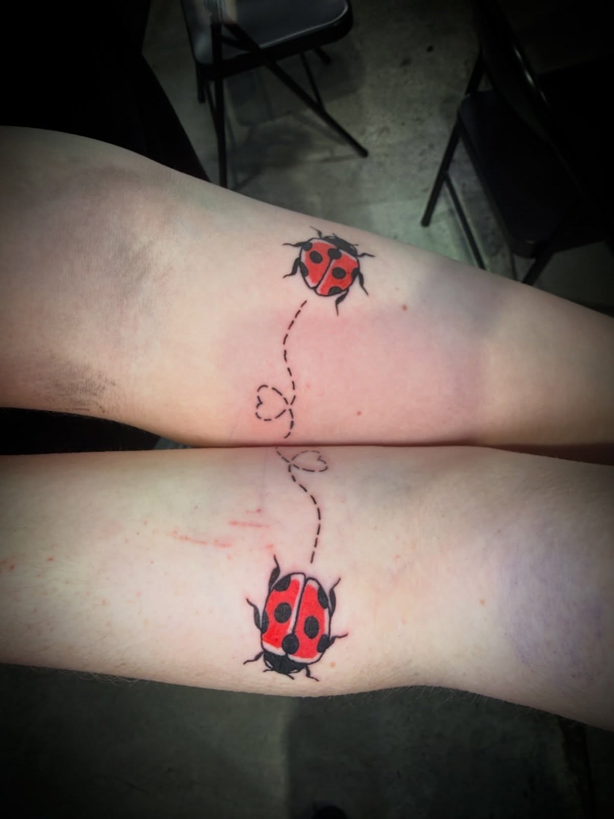 Tattoo by @pokeyvixen — dotwork