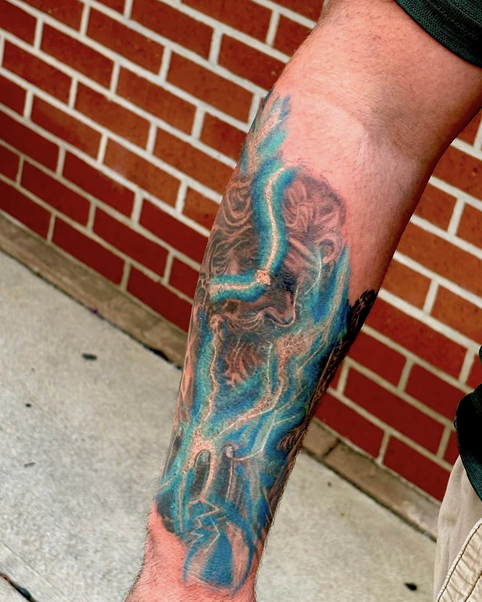Tattoo by @inked_by_amberkristina — dotwork, surrealism