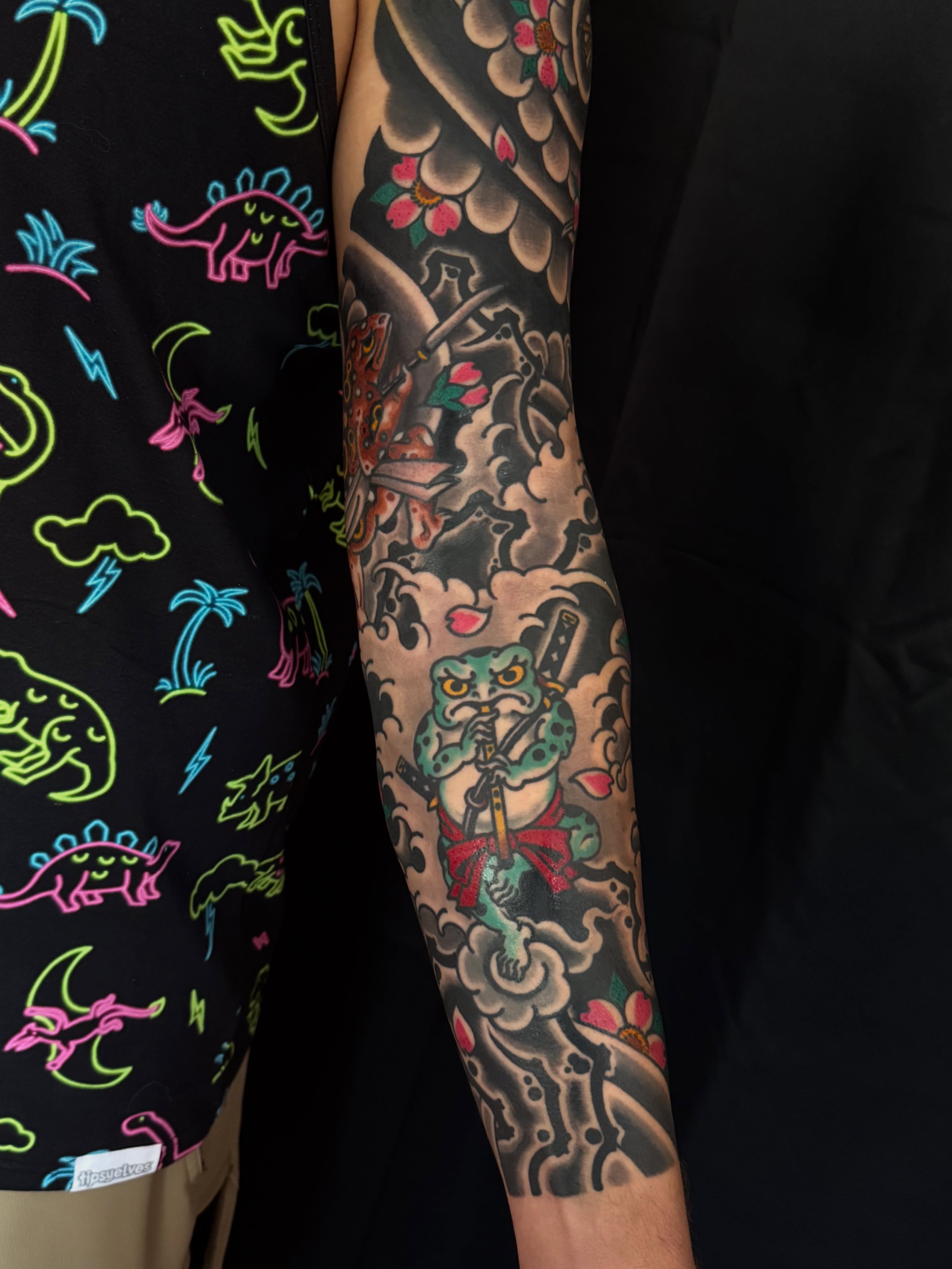 Japanese irezumi japanese irezumi tattoo on the forearm by Nicholas Tidler