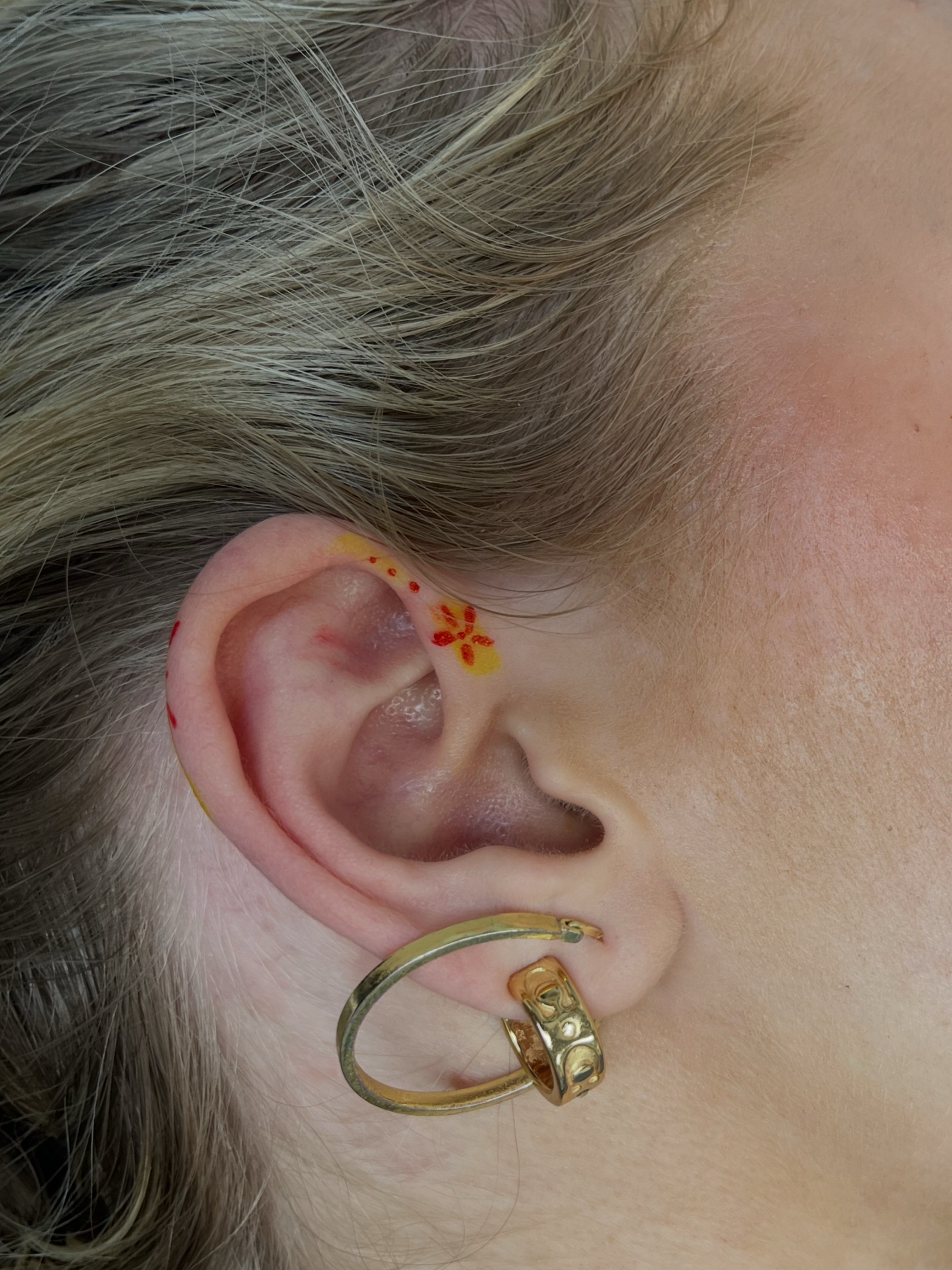 Flower dotwork tattoo by Sid