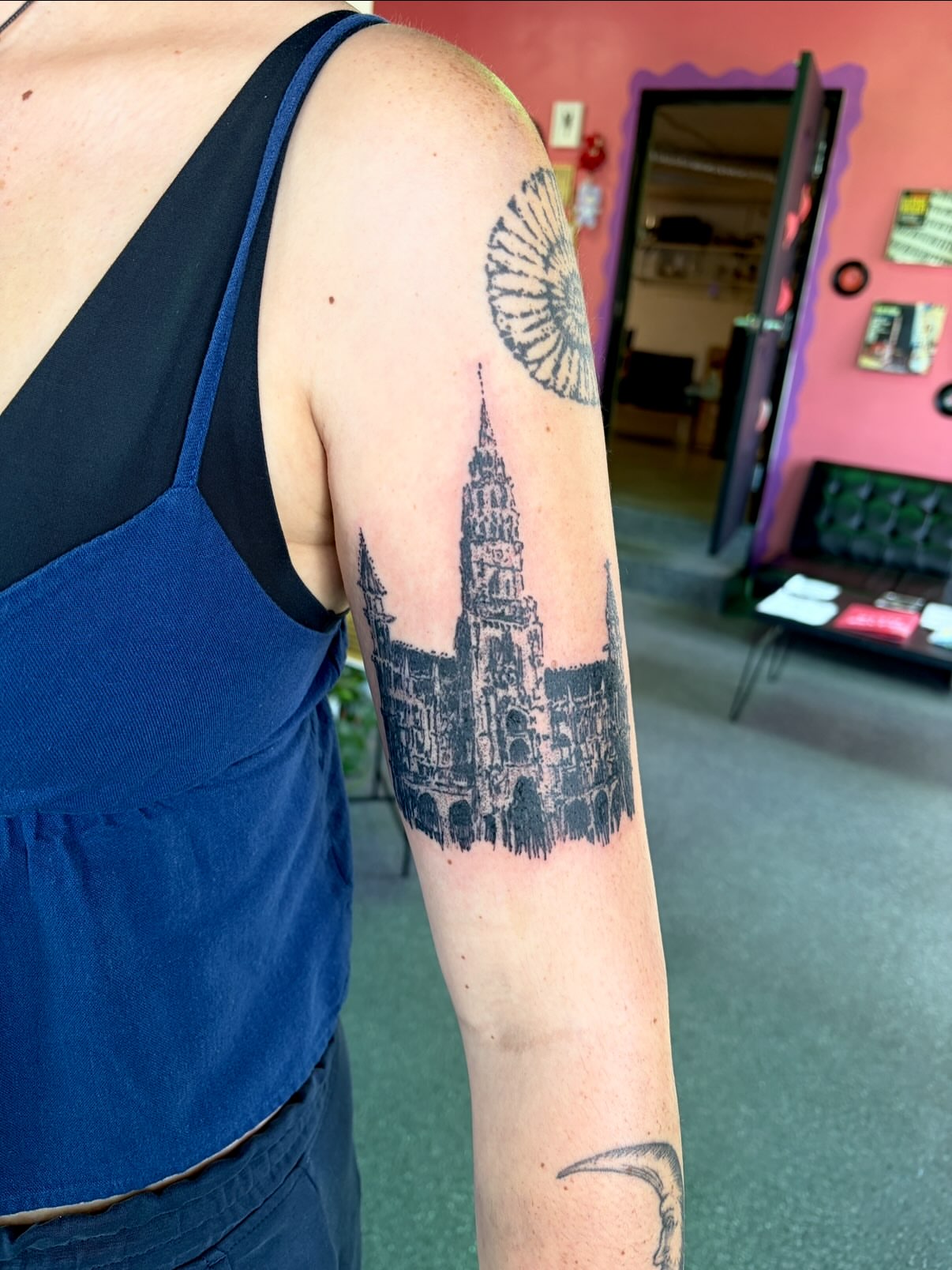Tattoo by @inkedcherub — black_and_grey