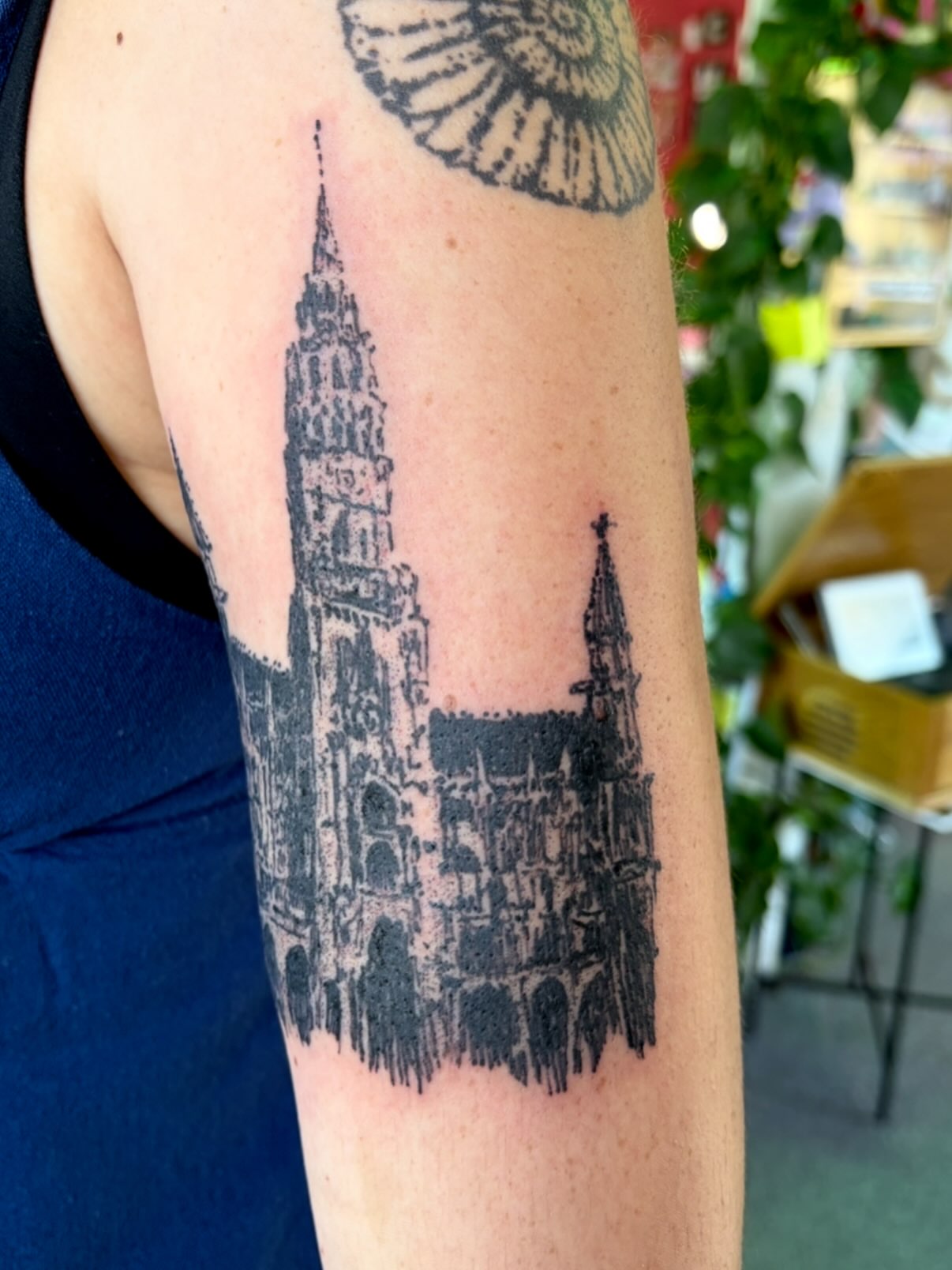 Tattoo by @inkedcherub — black_and_grey