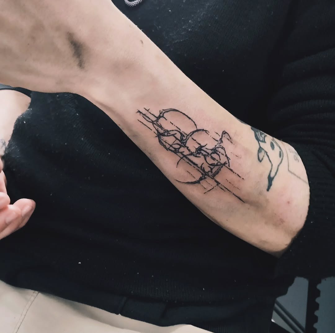 Tattoo by @cybersigilmax — black_and_grey