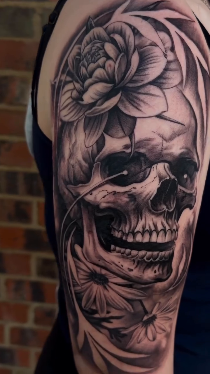 Tattoo by @tattedbyhood — realism, black_and_grey