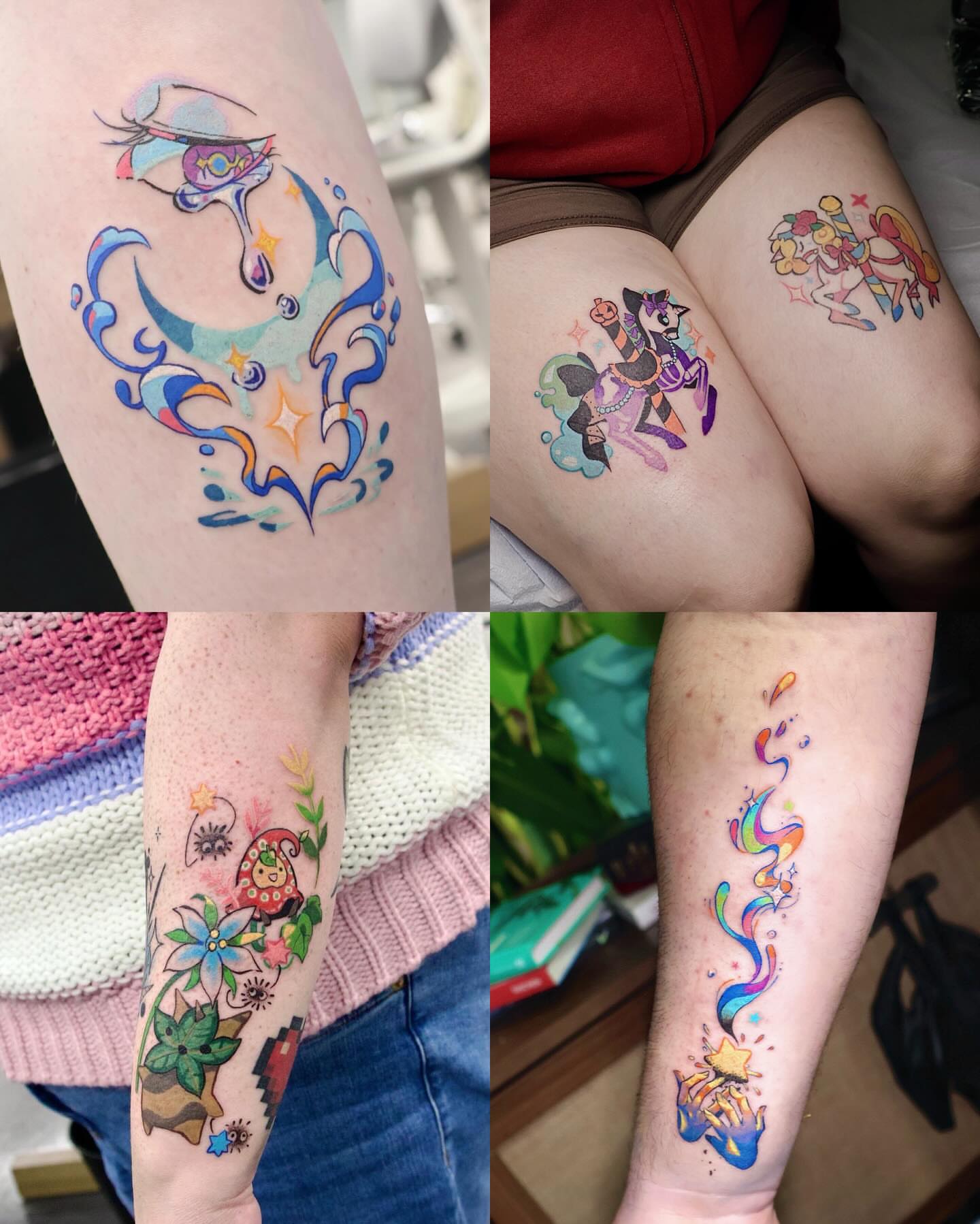Tattoo by @snowypear_tat — watercolor