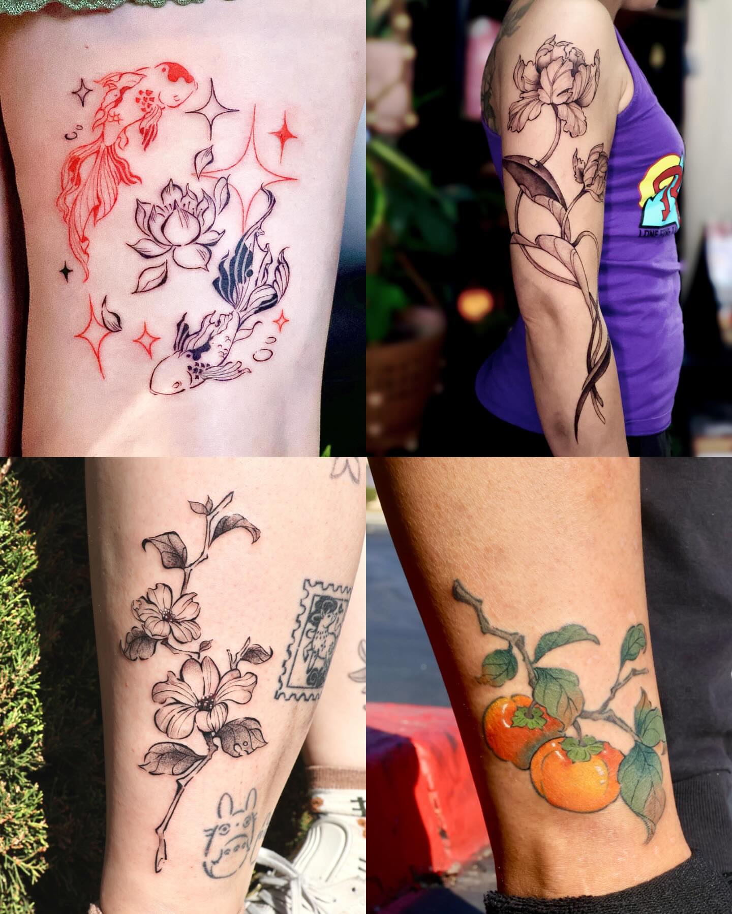Tattoo by @snowypear_tat — american_traditional, dotwork