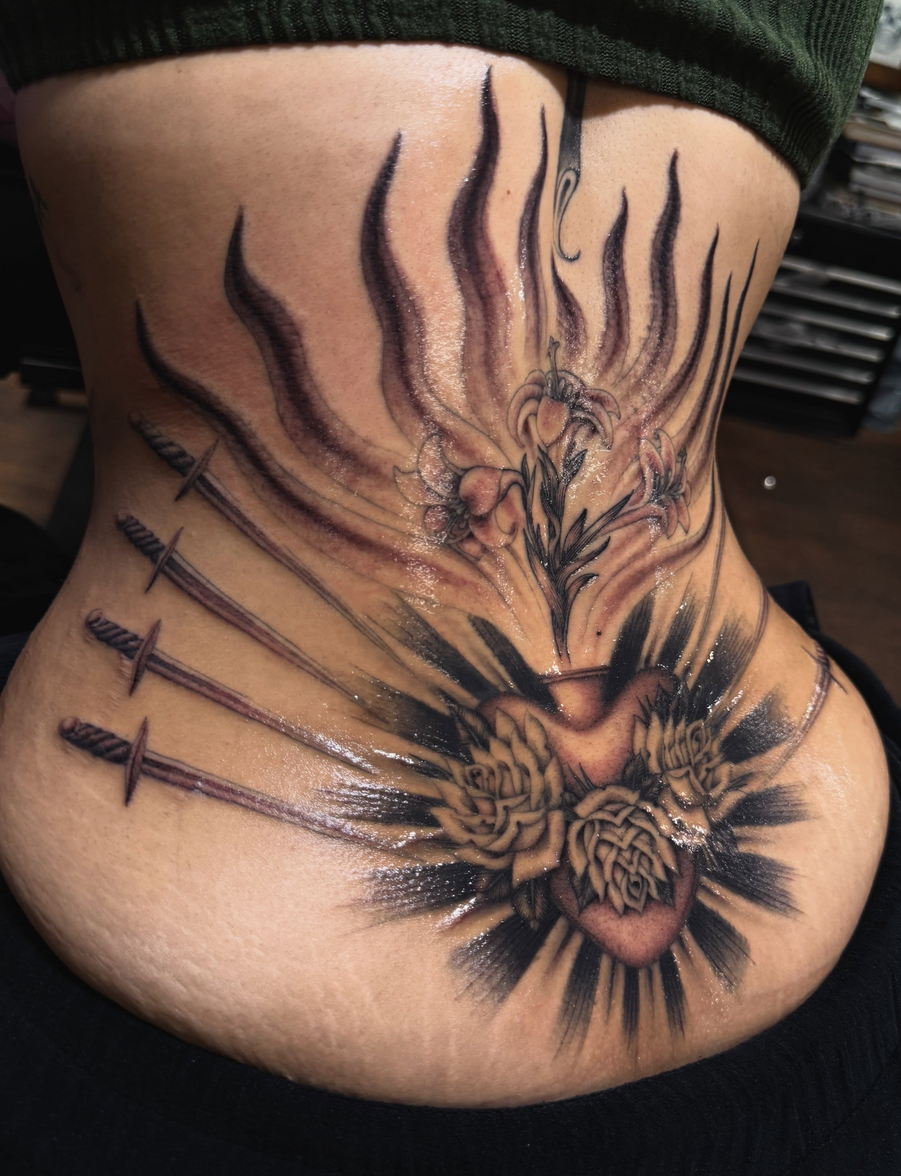Tattoo by @connalcreates — black_and_grey, realism