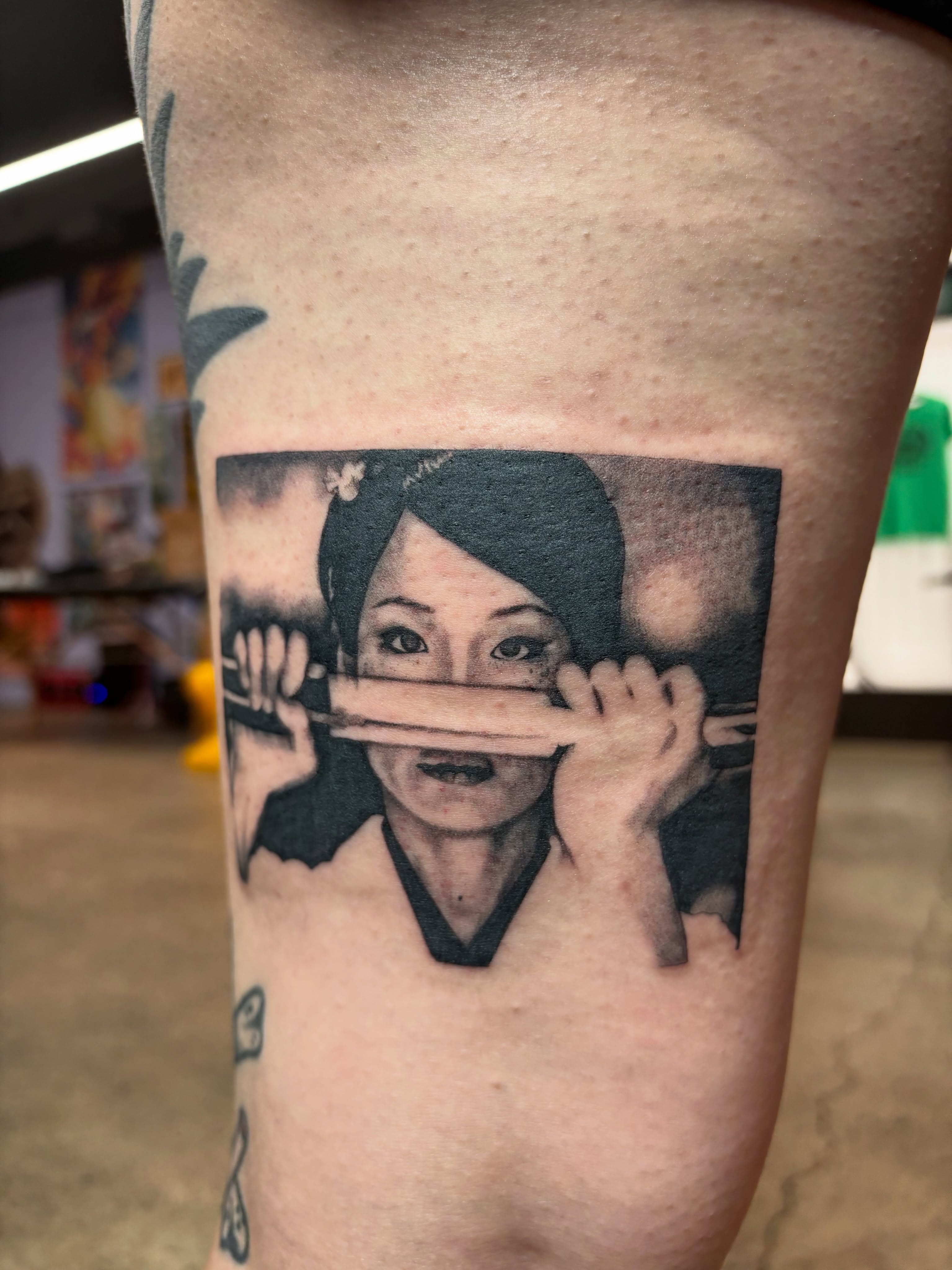 Tattoo by @erith_art_ — black_and_grey