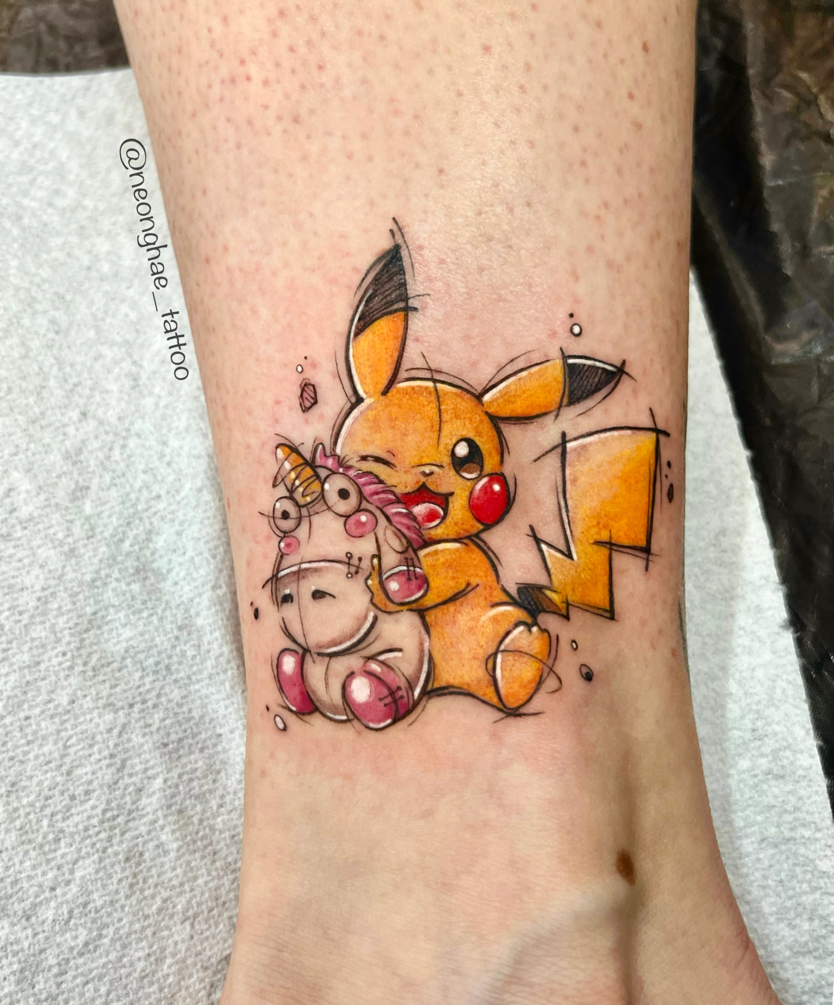Tattoo by @neonghae — dotwork