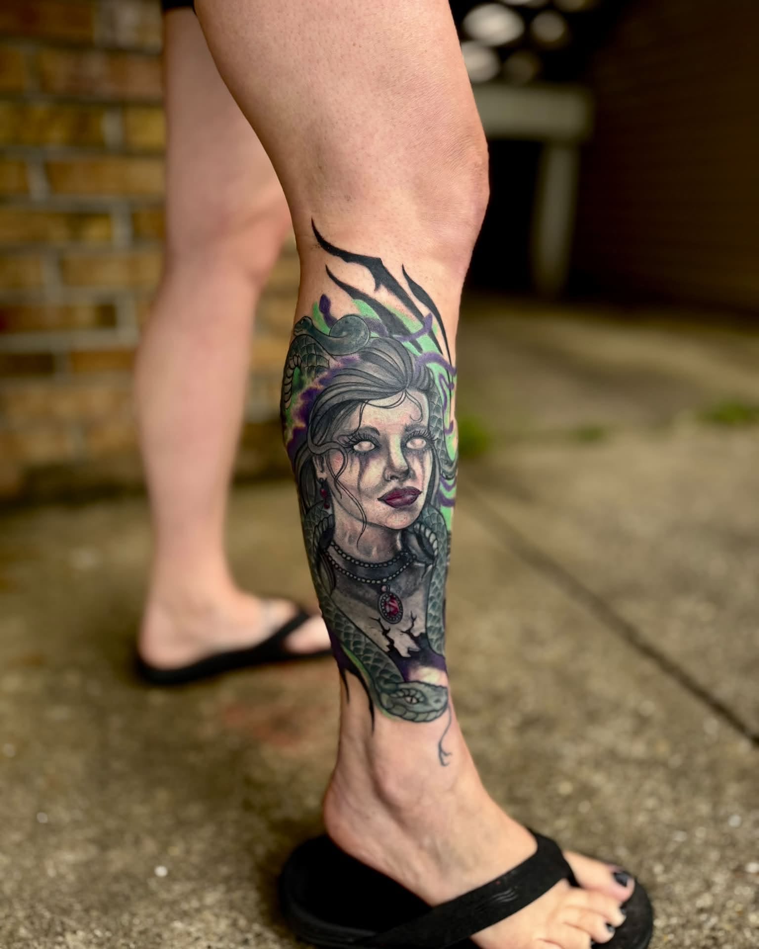 Tattoo by @justin_hofmeister_ — realism, dark_realism