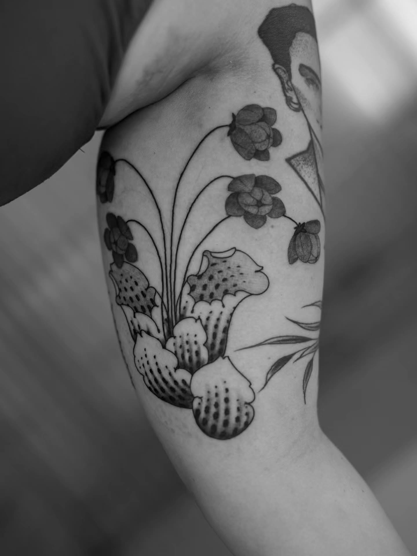 Tattoo by @bramadey — black_and_grey