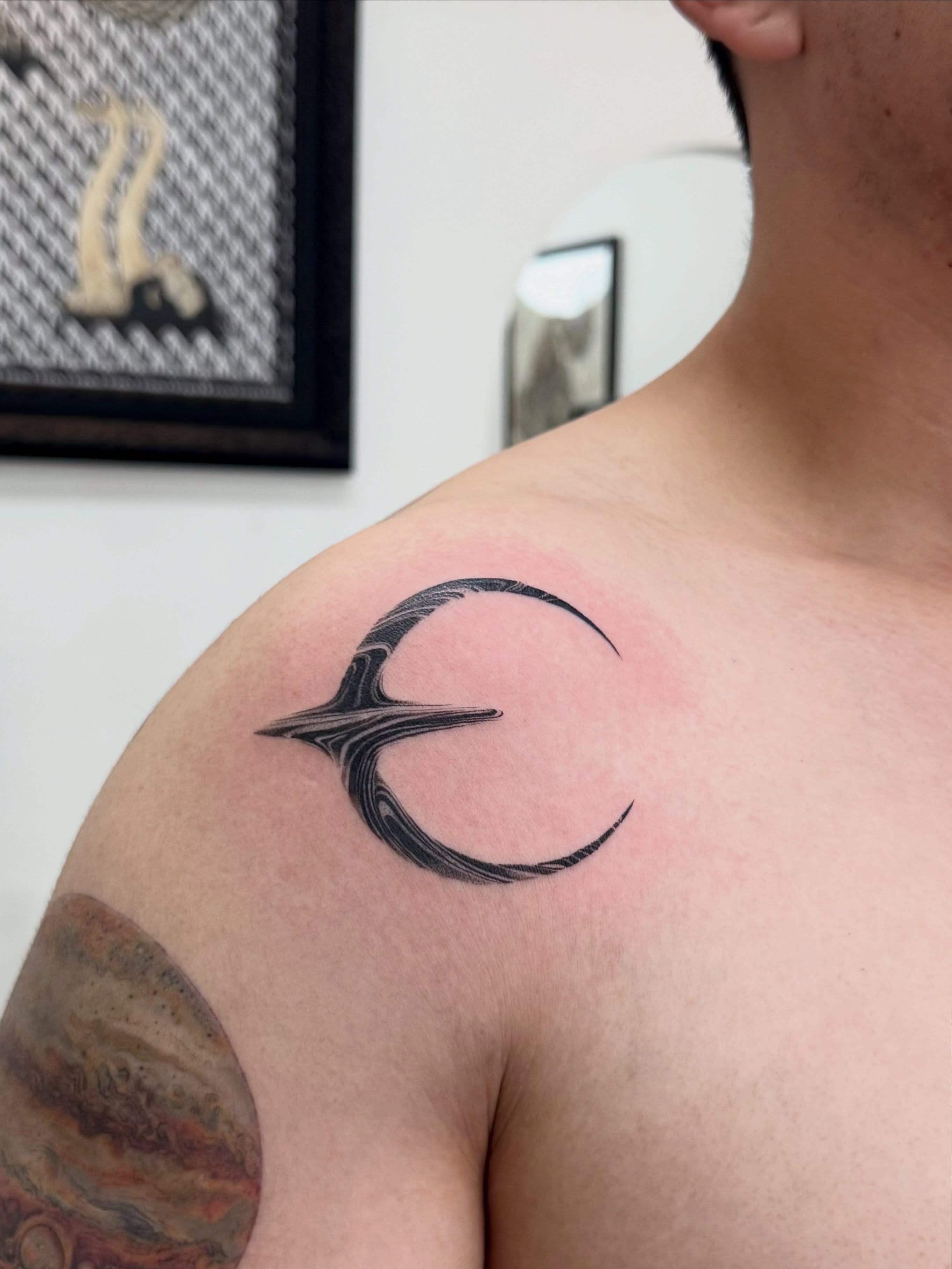 Tattoo by @voldblk — black_and_grey
