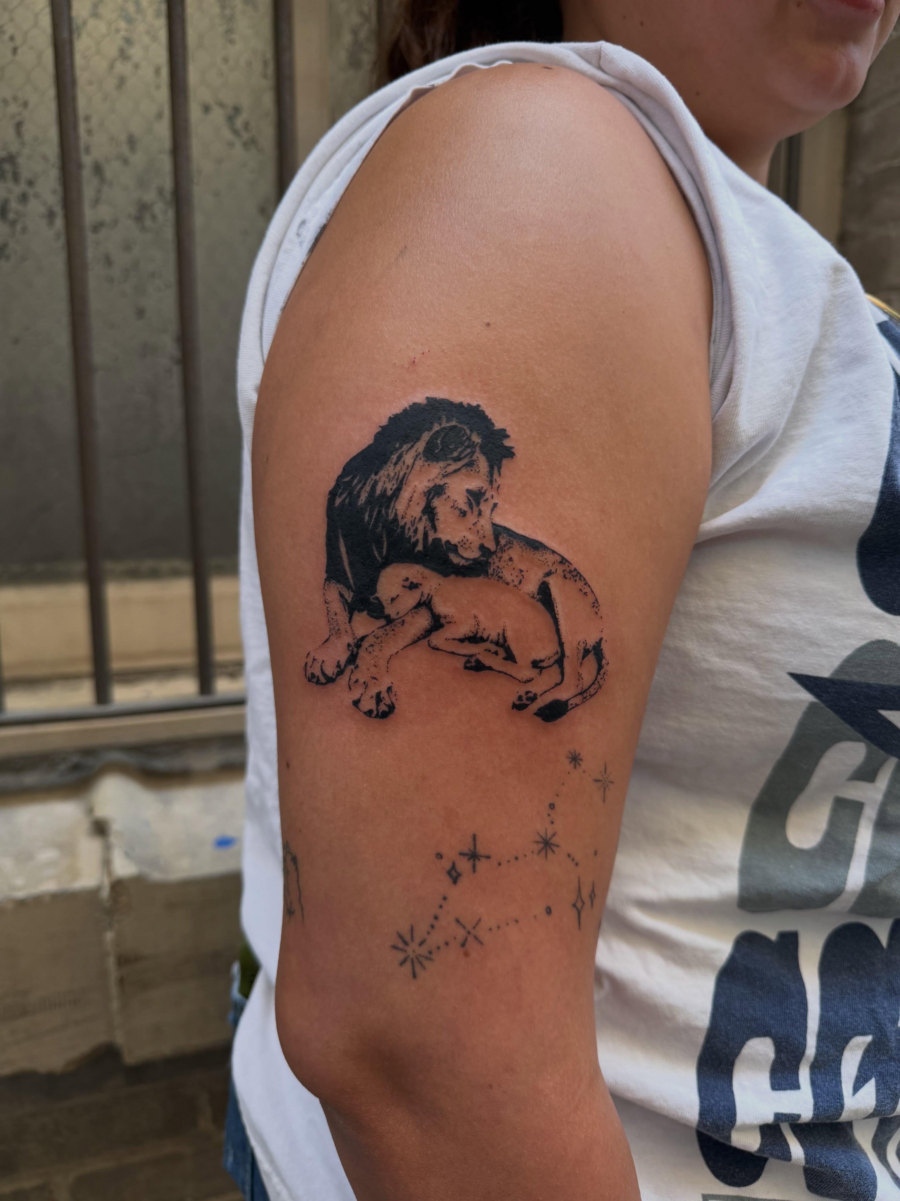 Tattoo by @blackstatictattoos — black_and_grey