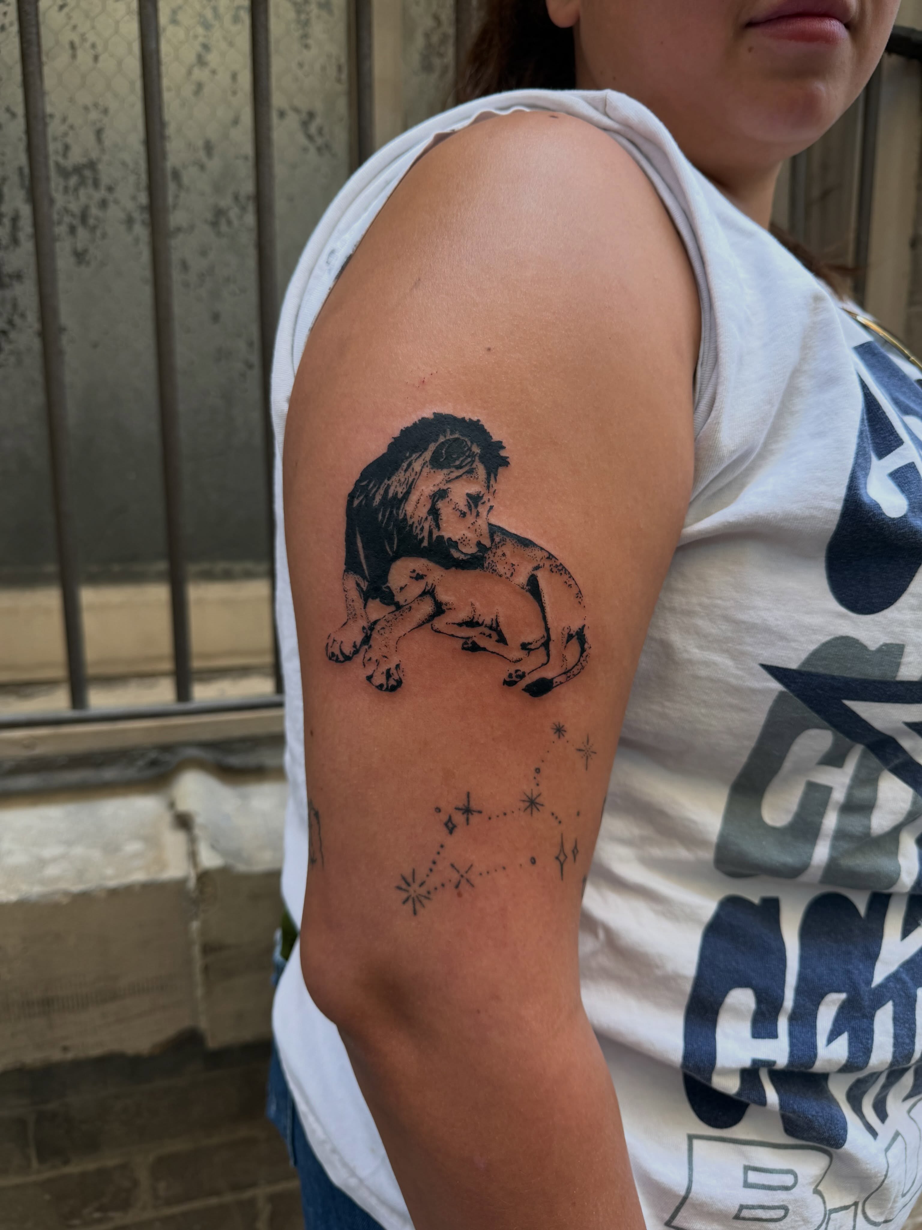 Tattoo by @blackstatictattoos — black_and_grey