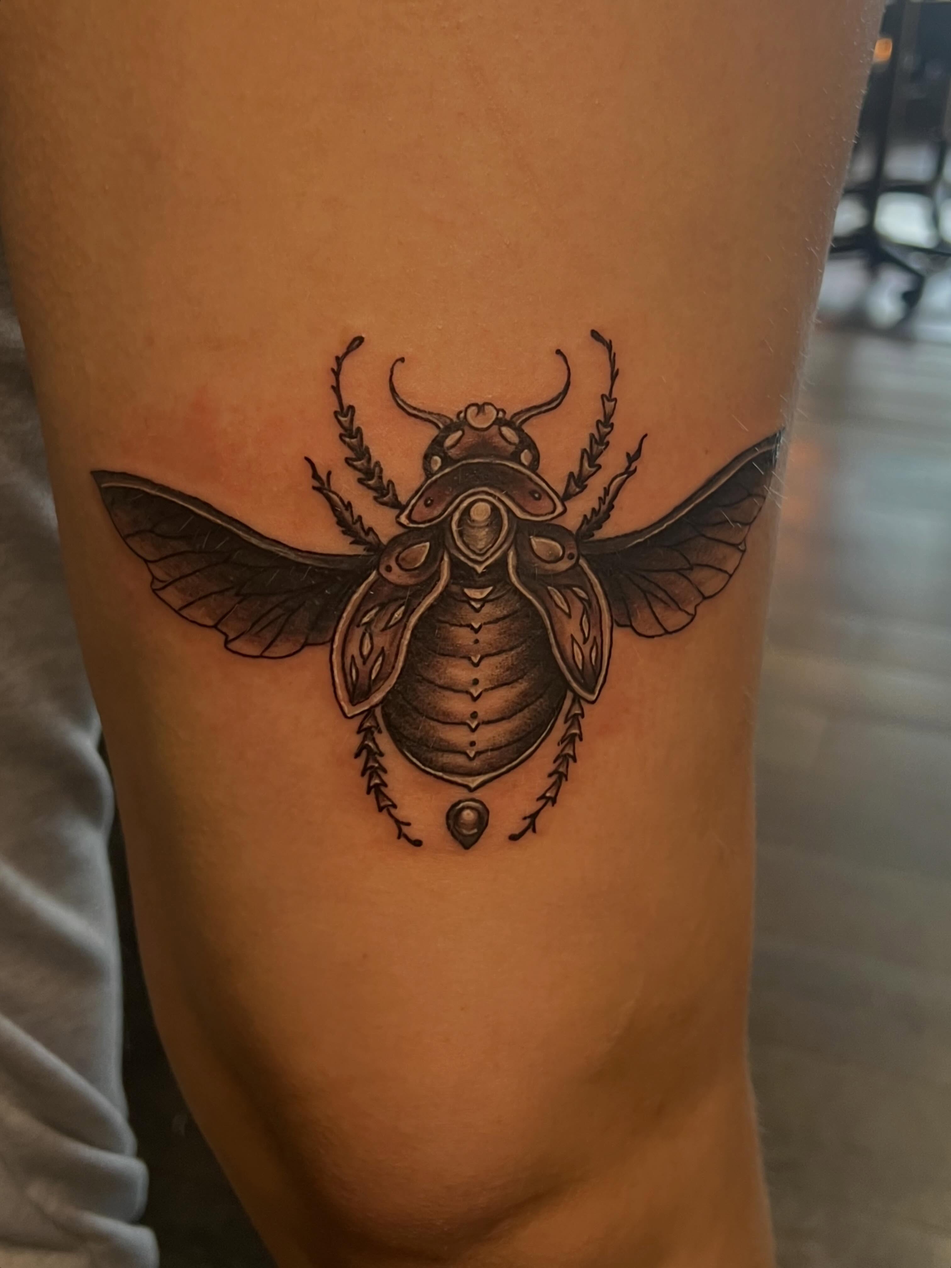 Tattoo by @rikki_mf_bobby — black_and_grey