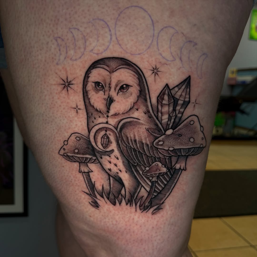 Tattoo by @rprebleart_tattoo — dotwork, realism