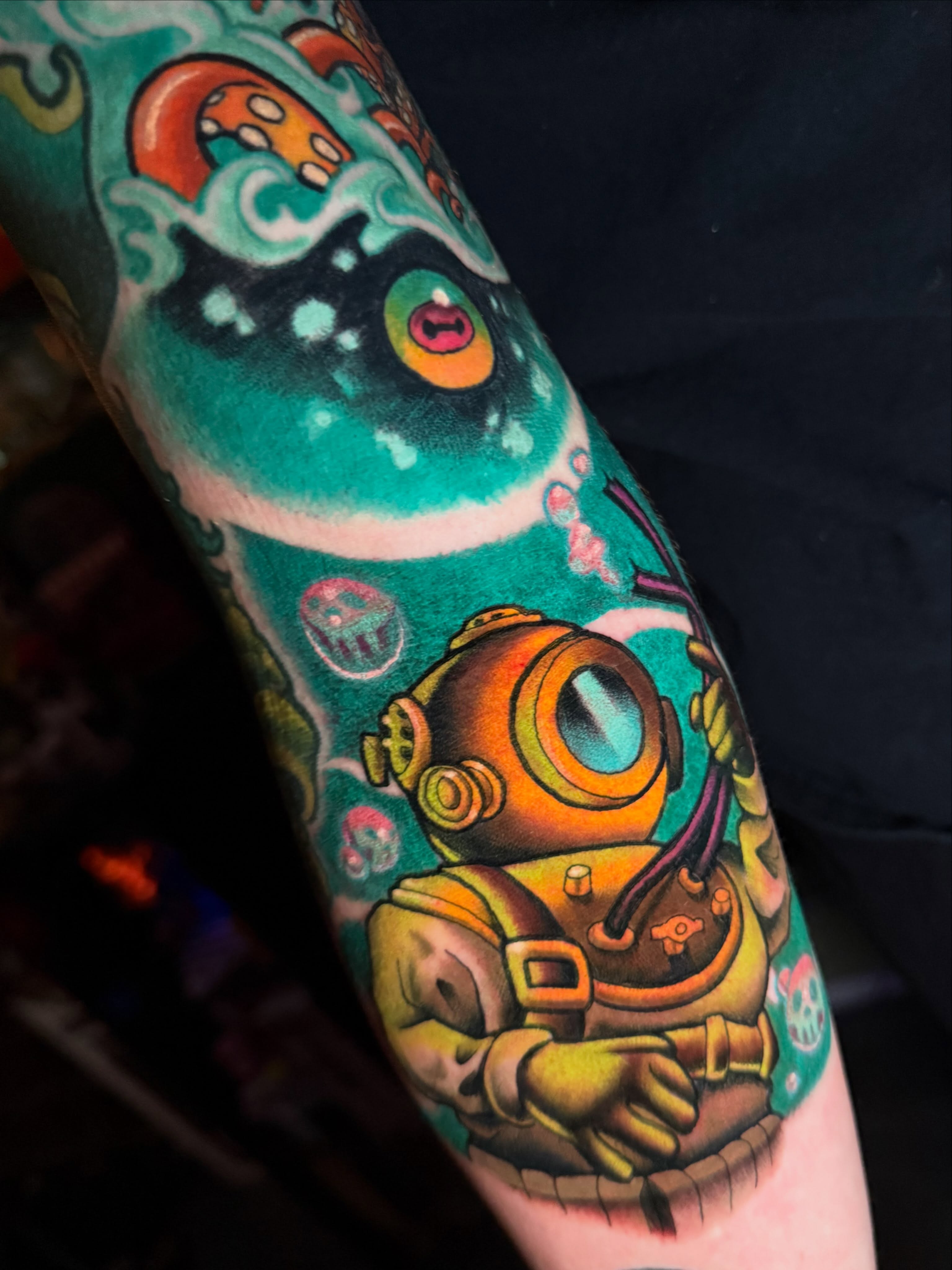 Tattoo by @schuylertattoo — new_school, surrealism