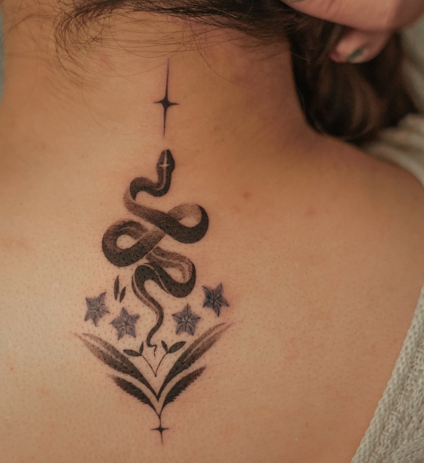 Tattoo by @roommate_tat — black_and_grey