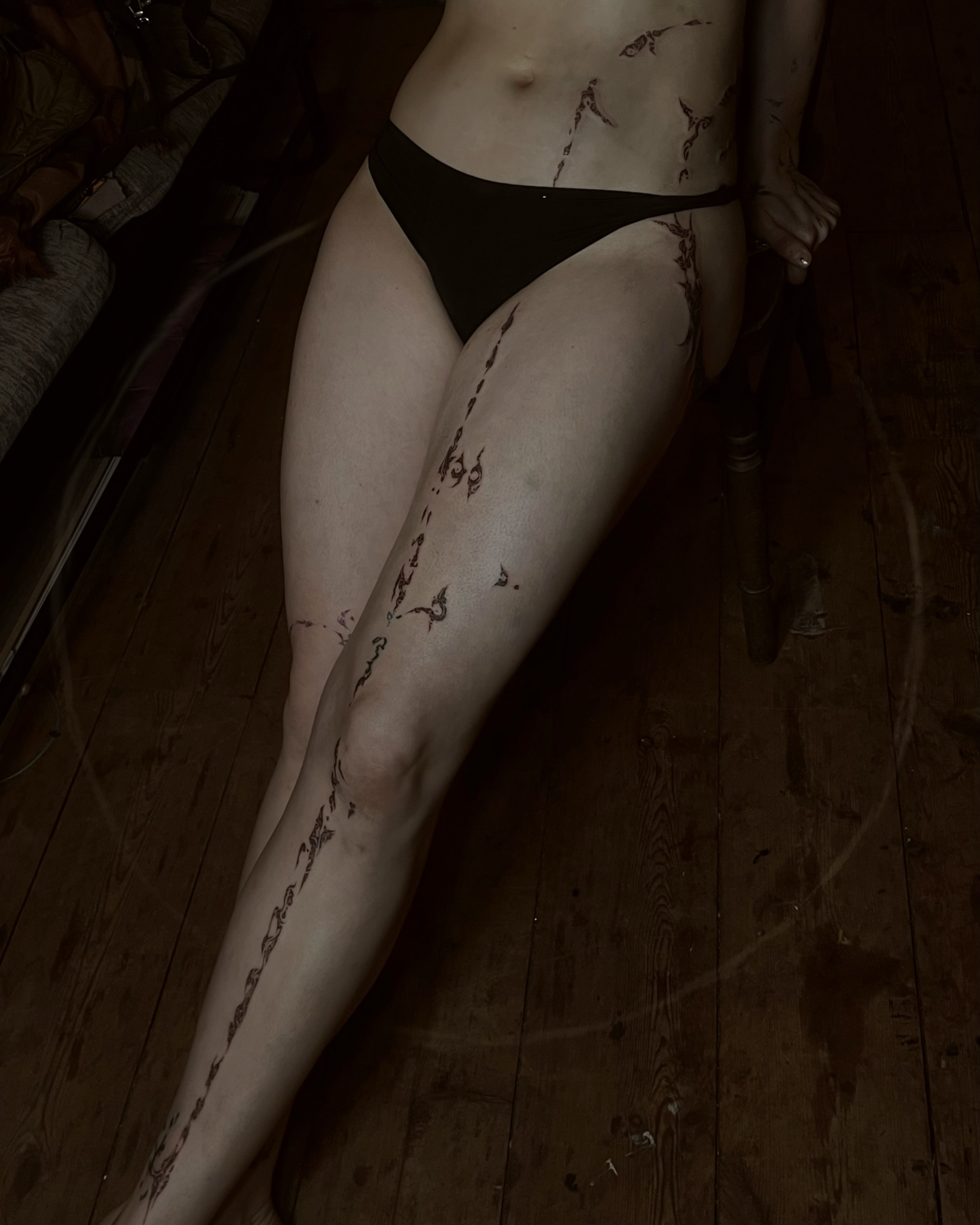 Tattoo by @orbritual — dotwork
