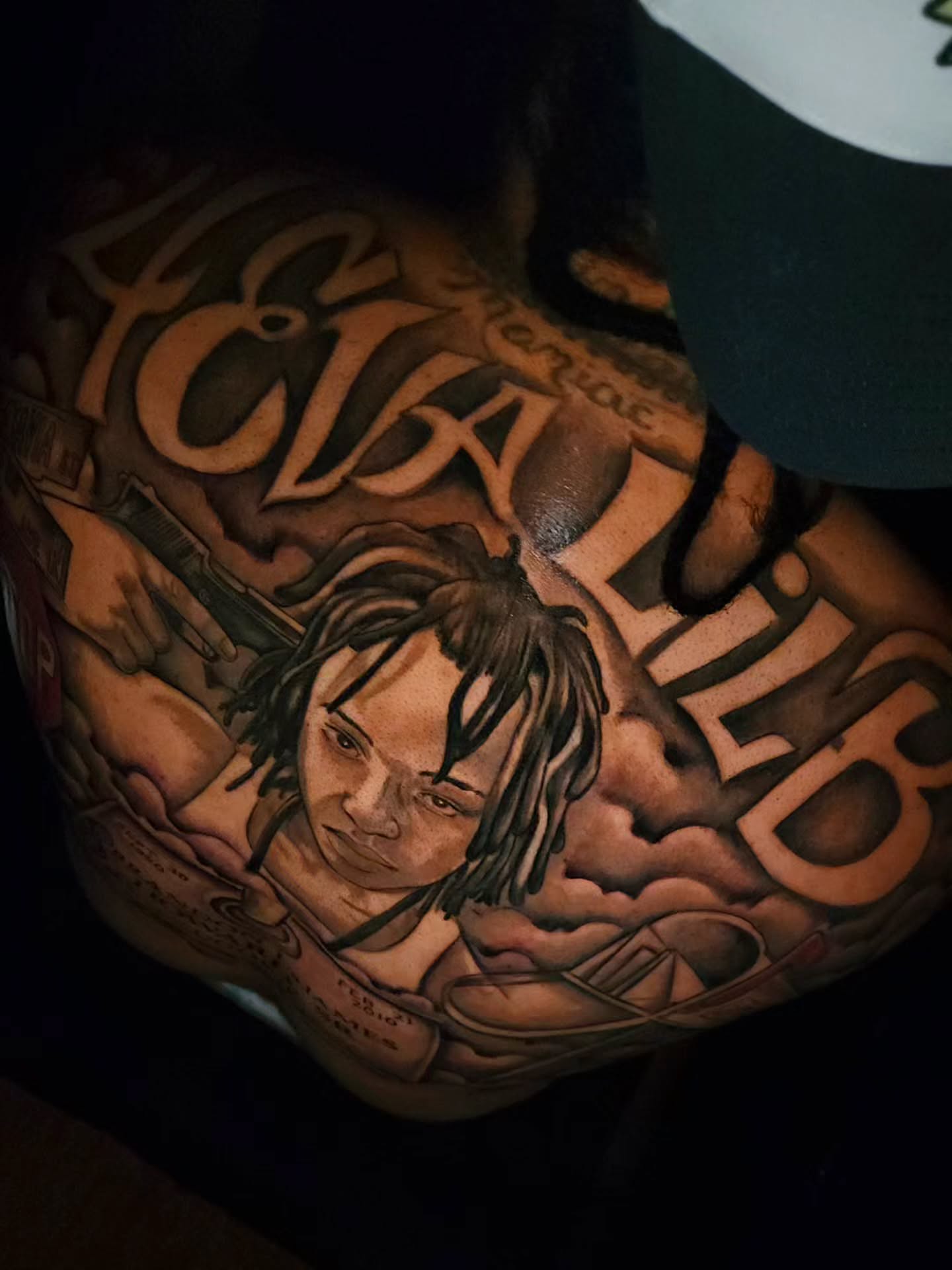 Portrait of a person realism tattoo on the chest by 🗣 No Minors🔞‼️‼️‼️