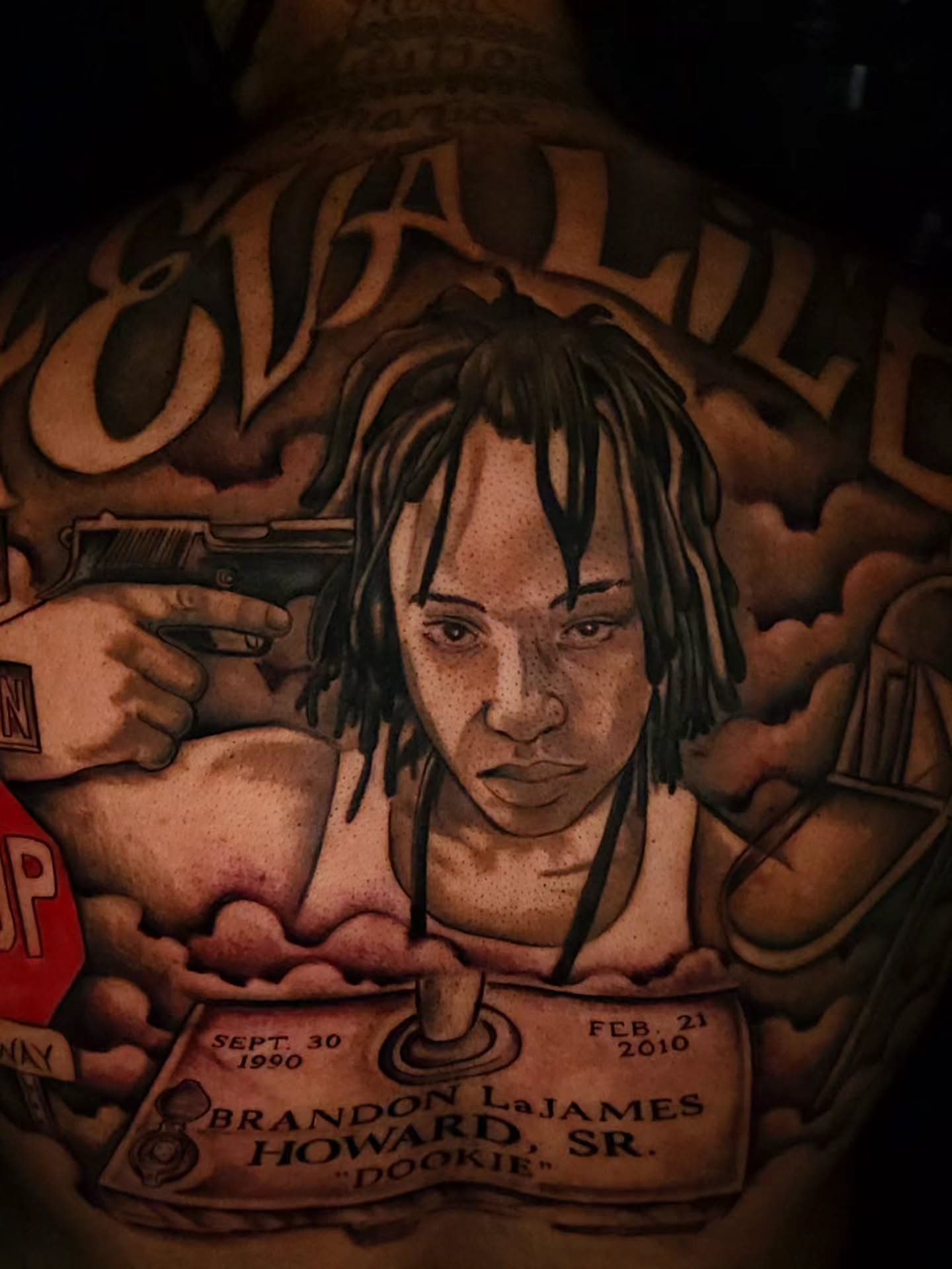 Portrait of a person realism tattoo on the chest by 🗣 No Minors🔞‼️‼️‼️