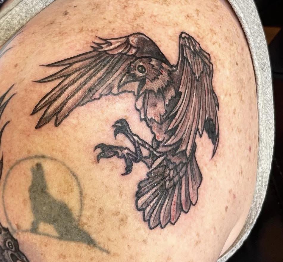 Tattoo by @unicronartworks — black_and_grey