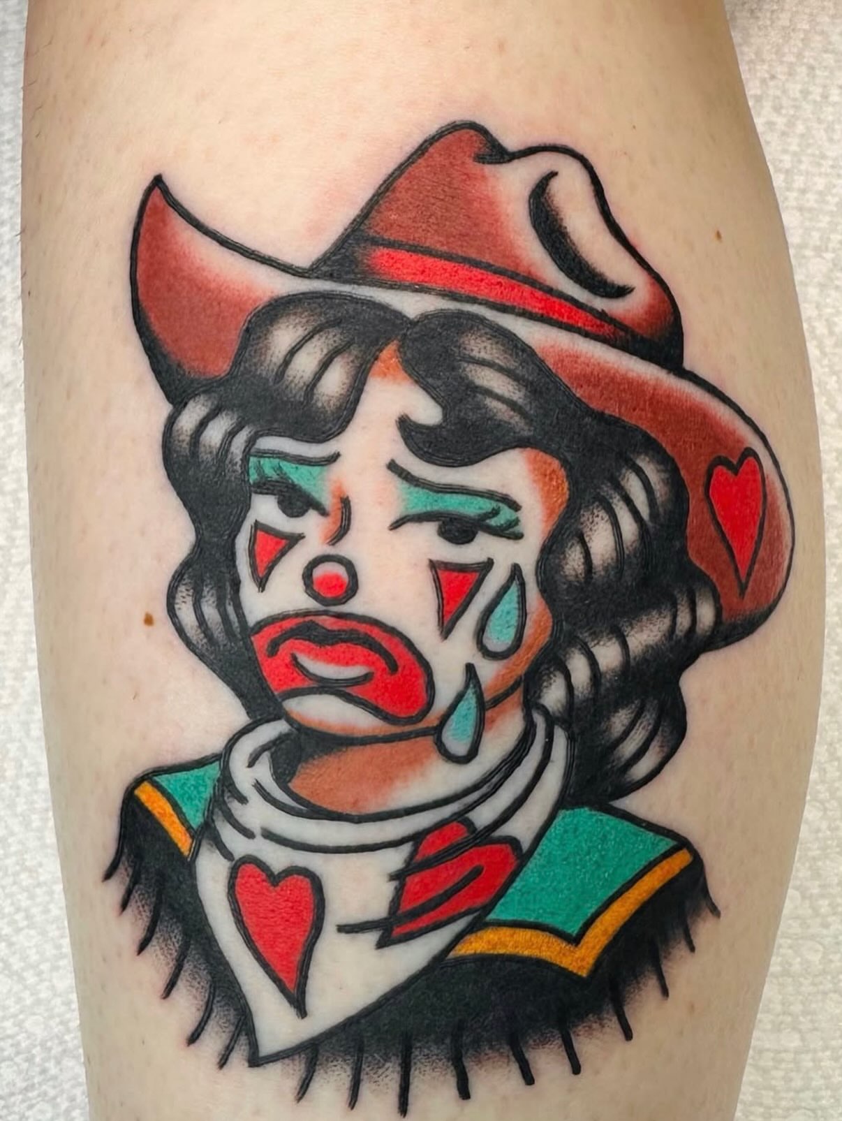 Clown American traditional tattoo on the forearm by β₯ππππππβ₯ππππβ₯ Traditional Tattoos