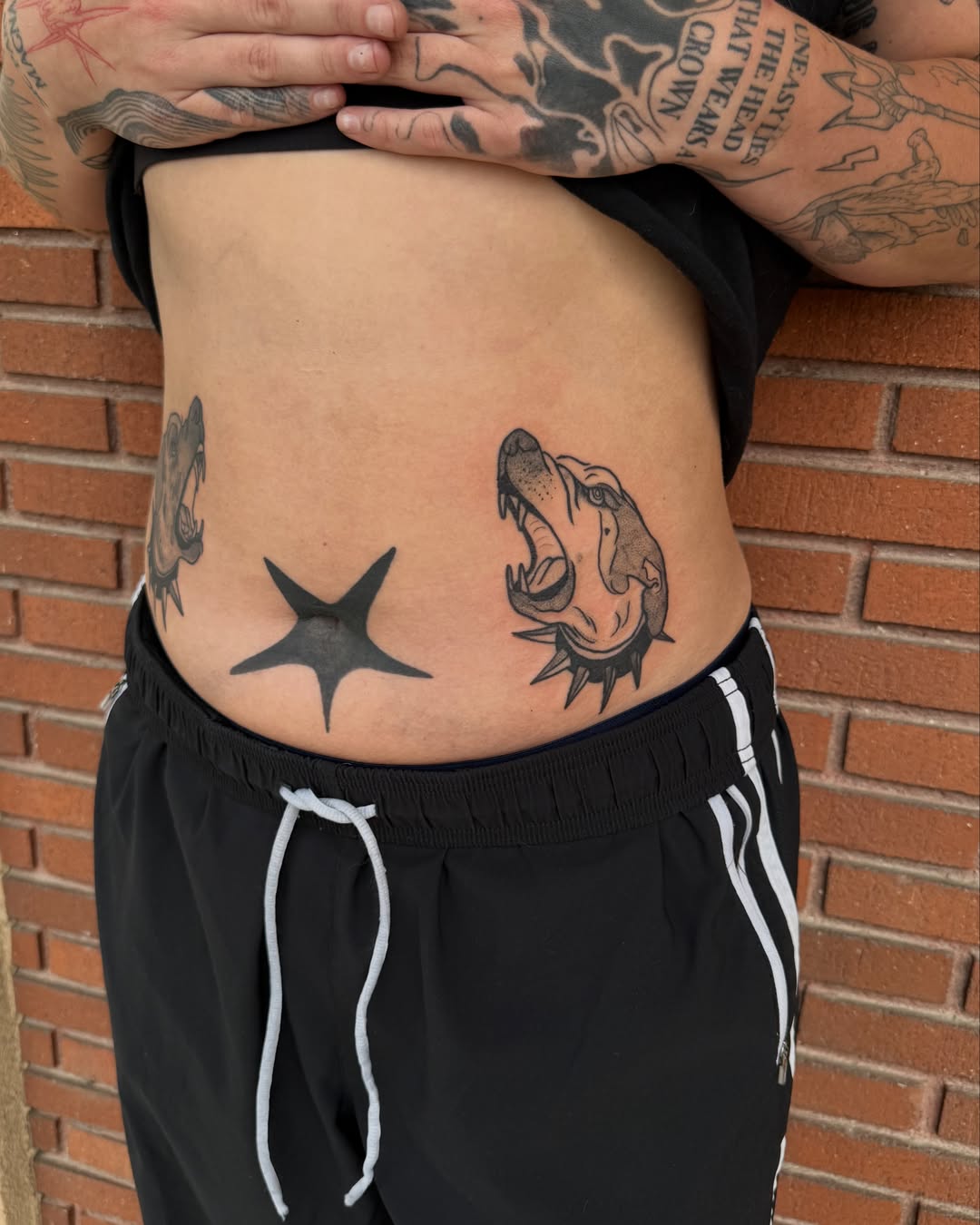 Tattoo by @feralfawntattoo — black_and_grey